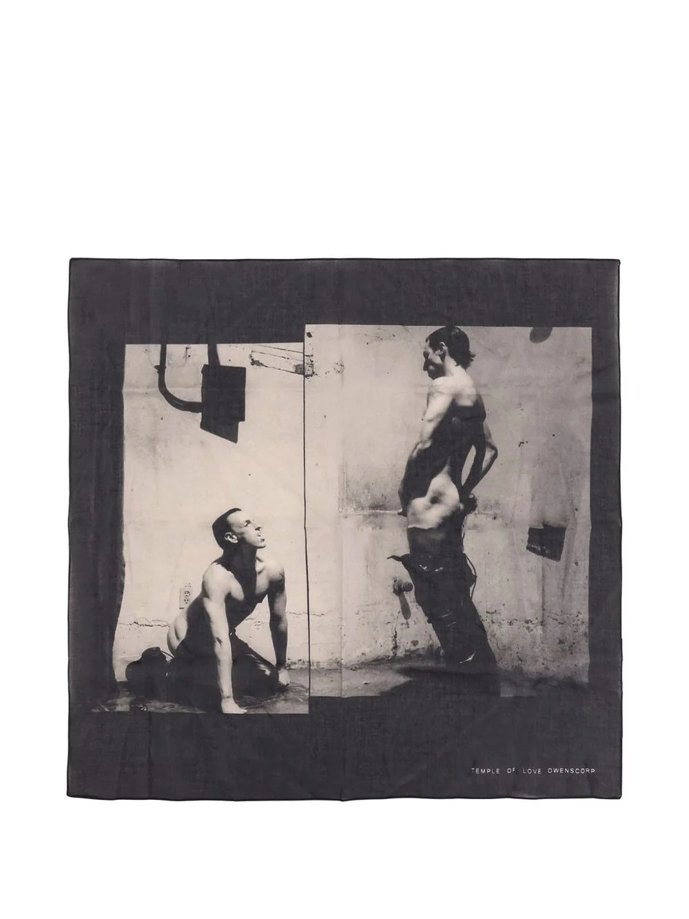 printed logo scarf - 1