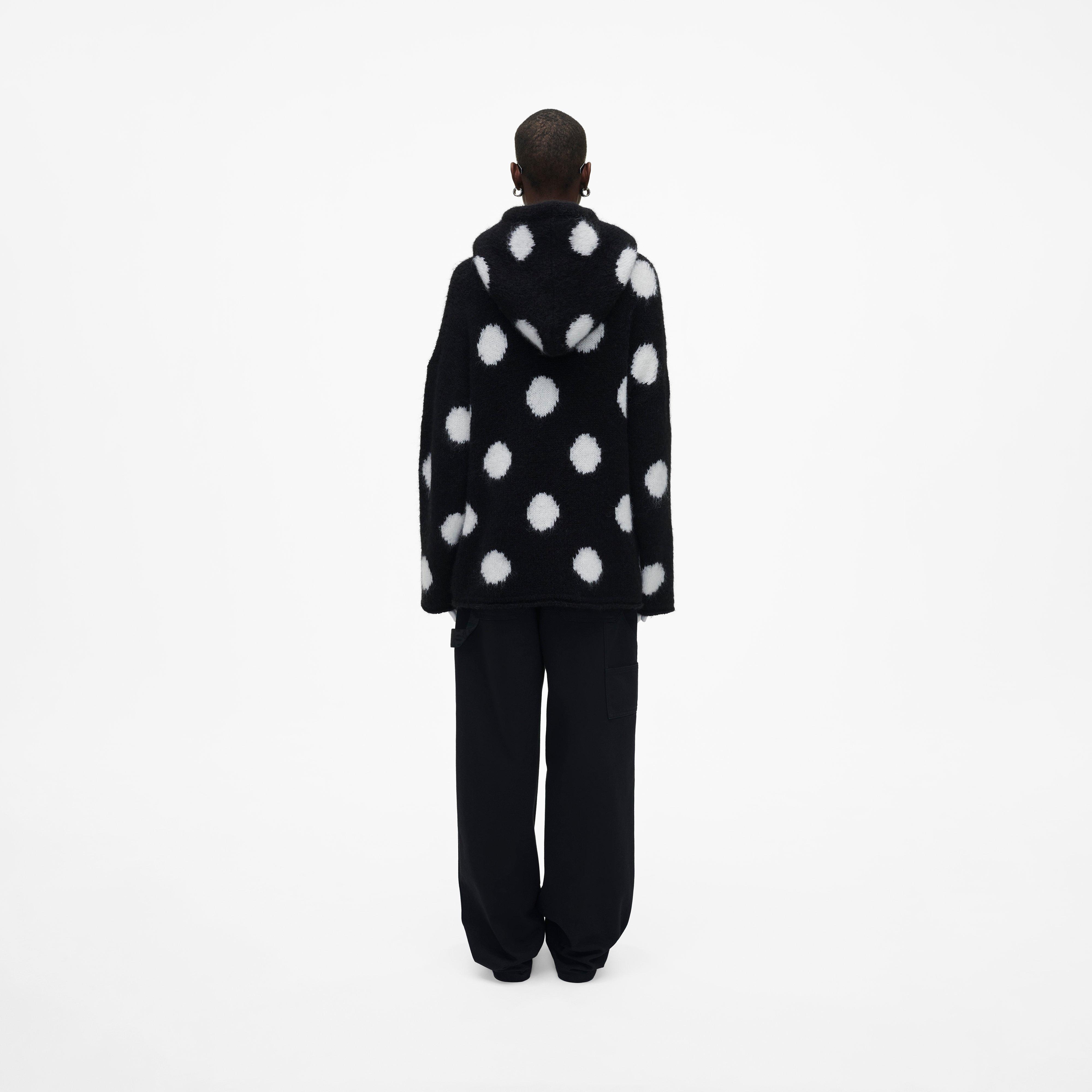 THE BRUSHED SPOTS KNIT HOODIE - 4