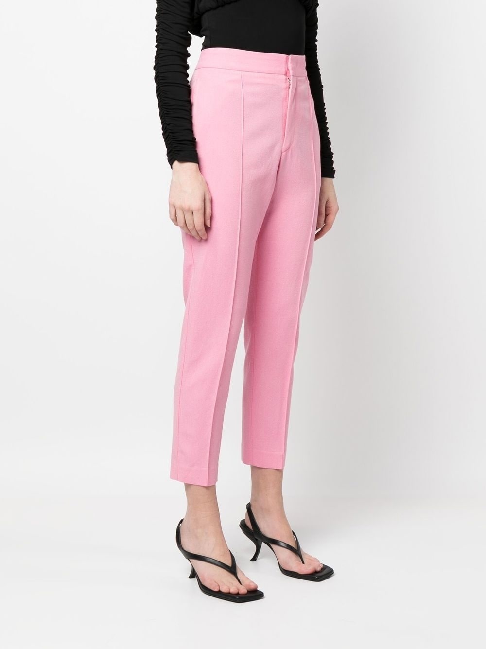 seam-detail cropped trousers - 3