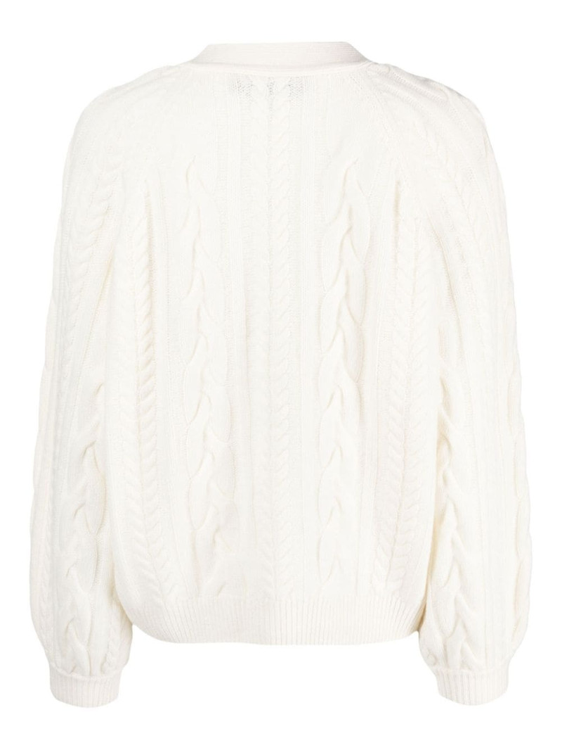 arch4 cable-knit cashmere cardigan outlook