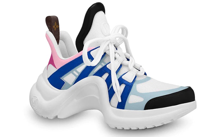 (WMNS) LOUIS VUITTON LV ARCHLIGHT Sports Shoes Blue/White/Pink 1A65SM - 2