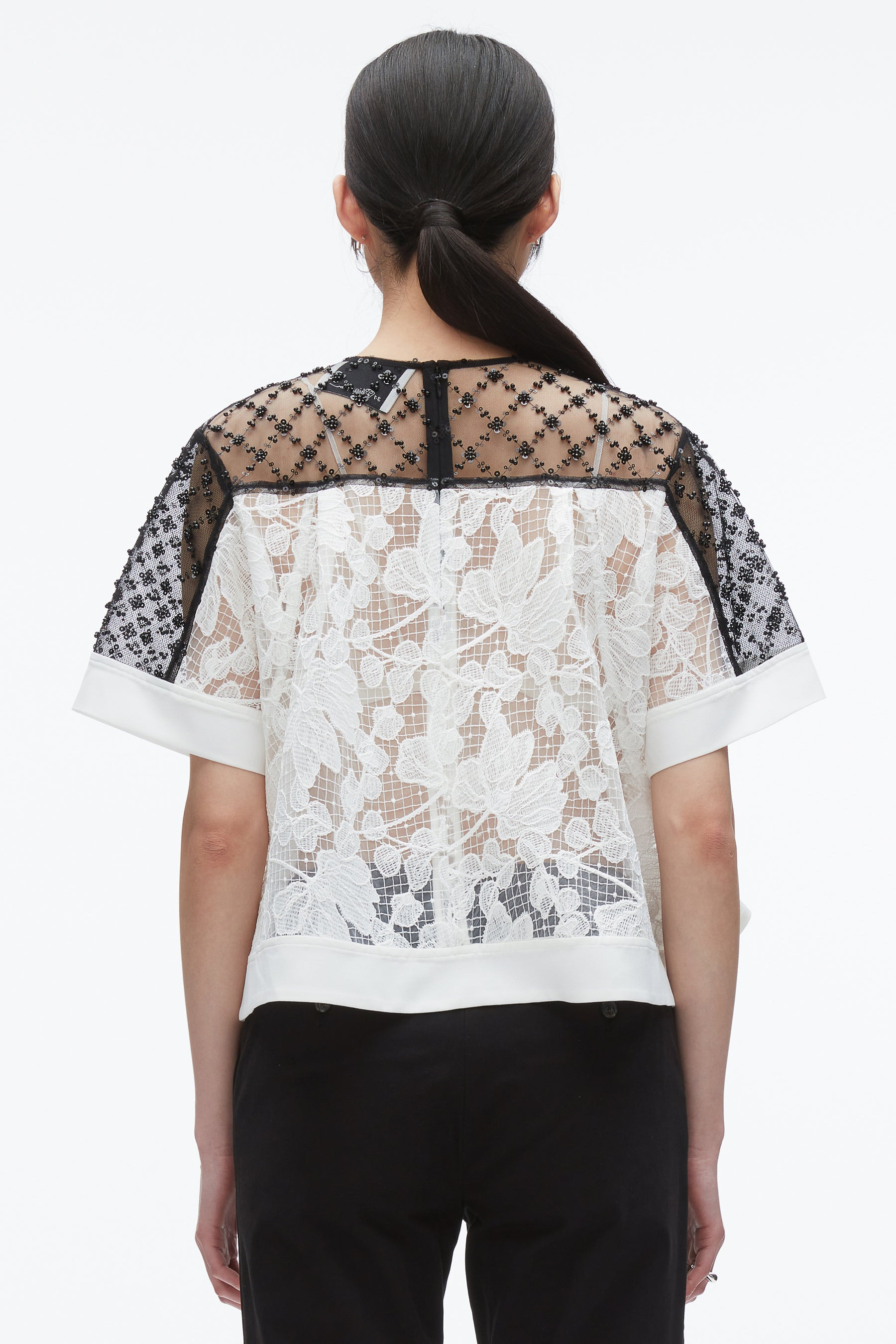 Corded Lace Organza Top - 5