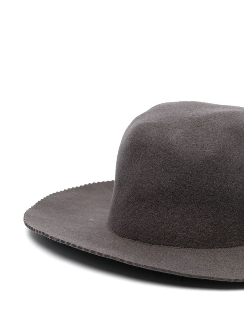 scallop-edge fedora hat - 2