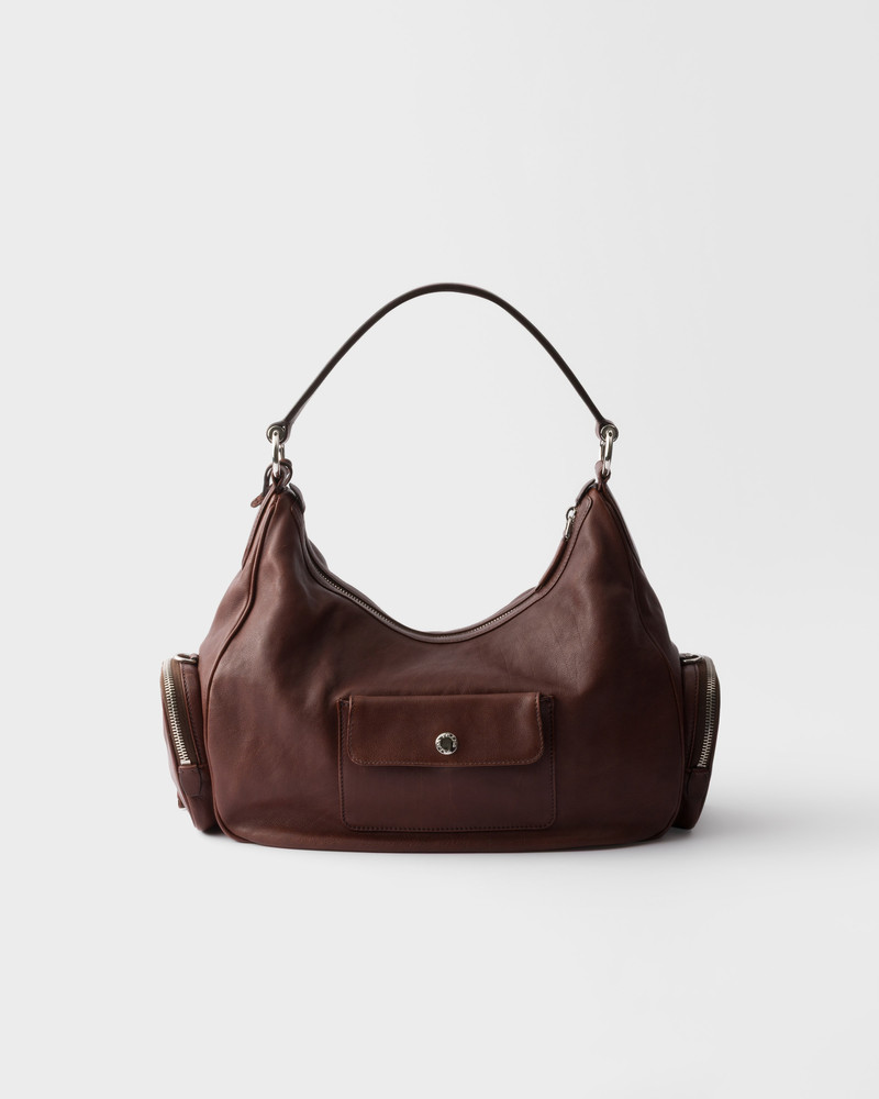Medium washed leather bag 4