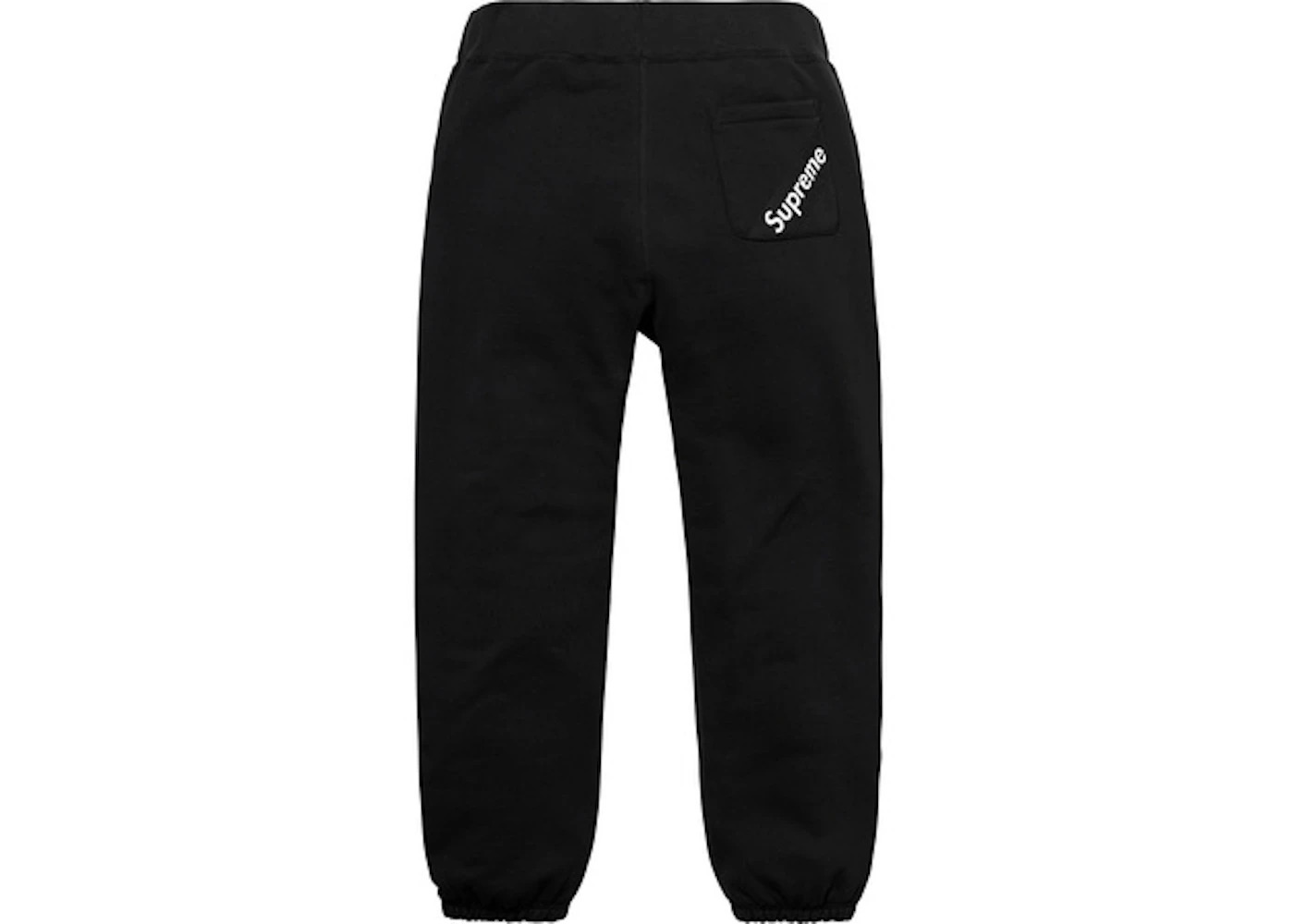 Supreme Corner Label Sweatpant Black - 2