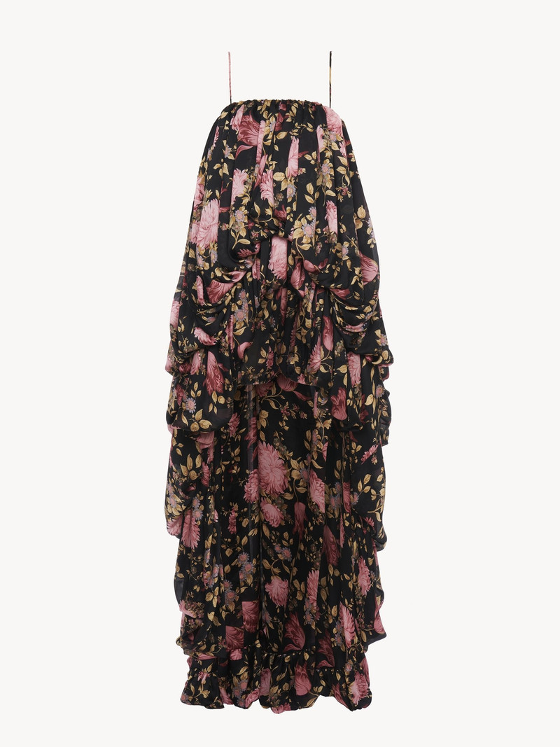 Chloé HIGH-LOW SLEEVELESS JUMPSUIT IN SILK CHARMEUSE outlook