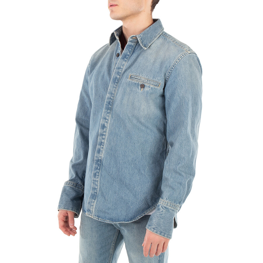 Ferragamo Denim Long Sleeve Shirt - 5