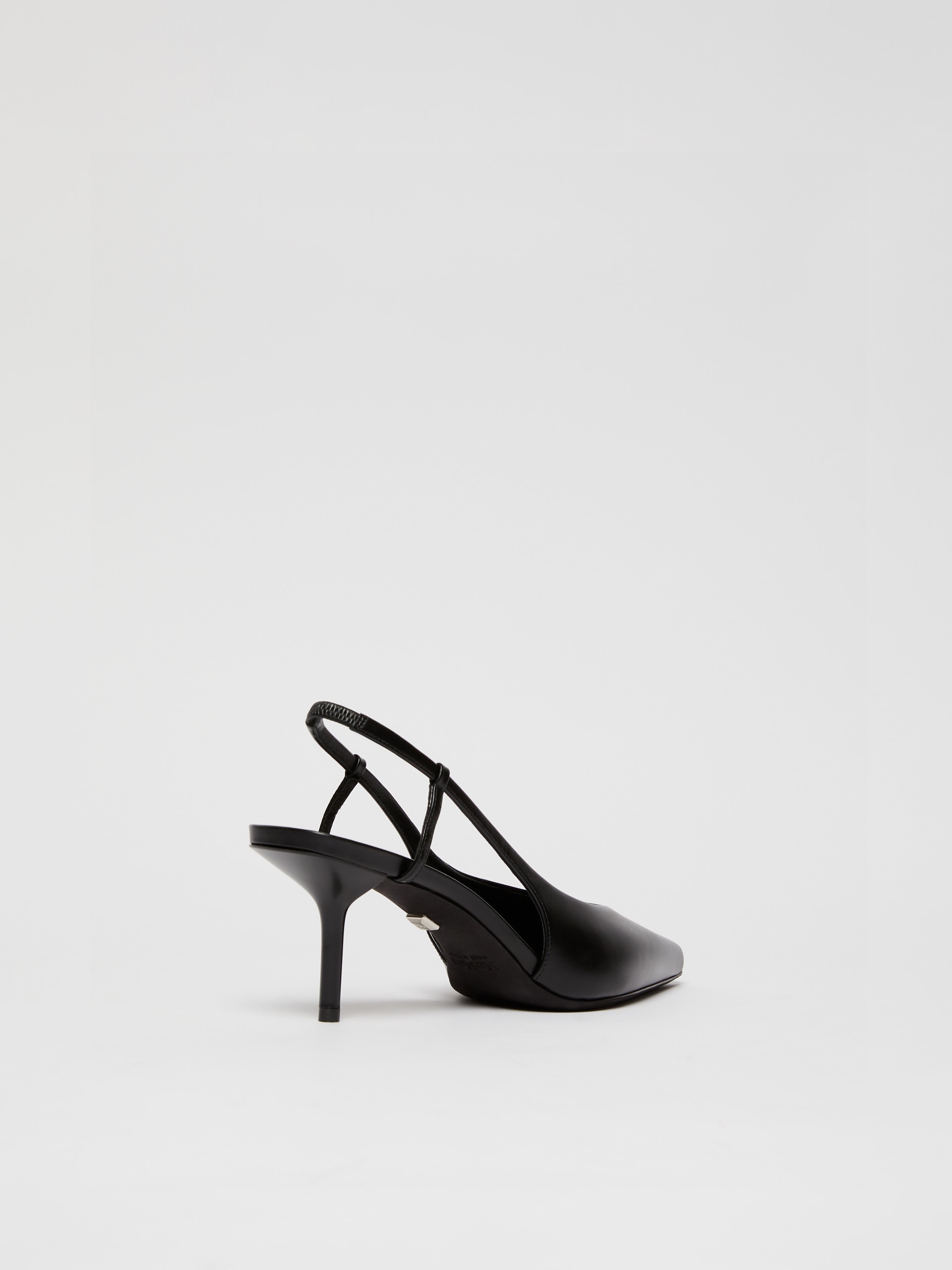 MMSLINGCALF Leather slingback heels - 3