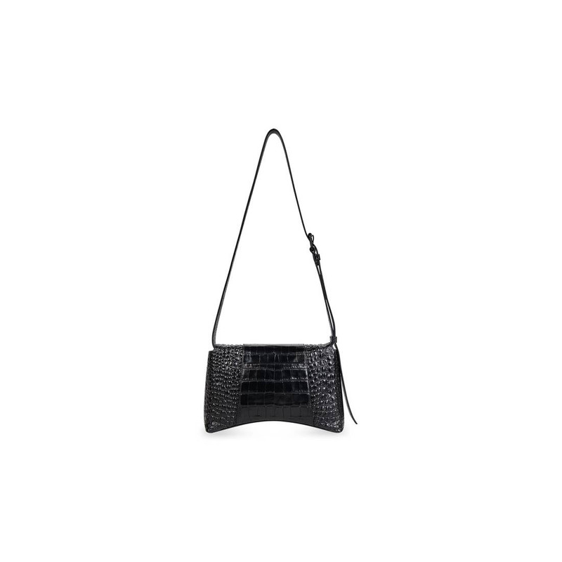 Women's Downtown Xs Shoulder Bag Crocodile Embossed in Black 4