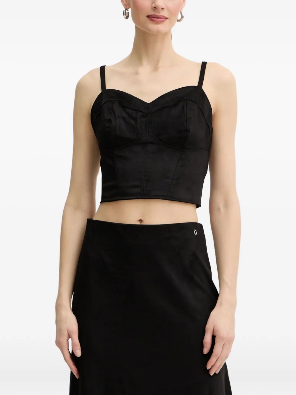 Nunzia sweetheart-neckline tank top - 1