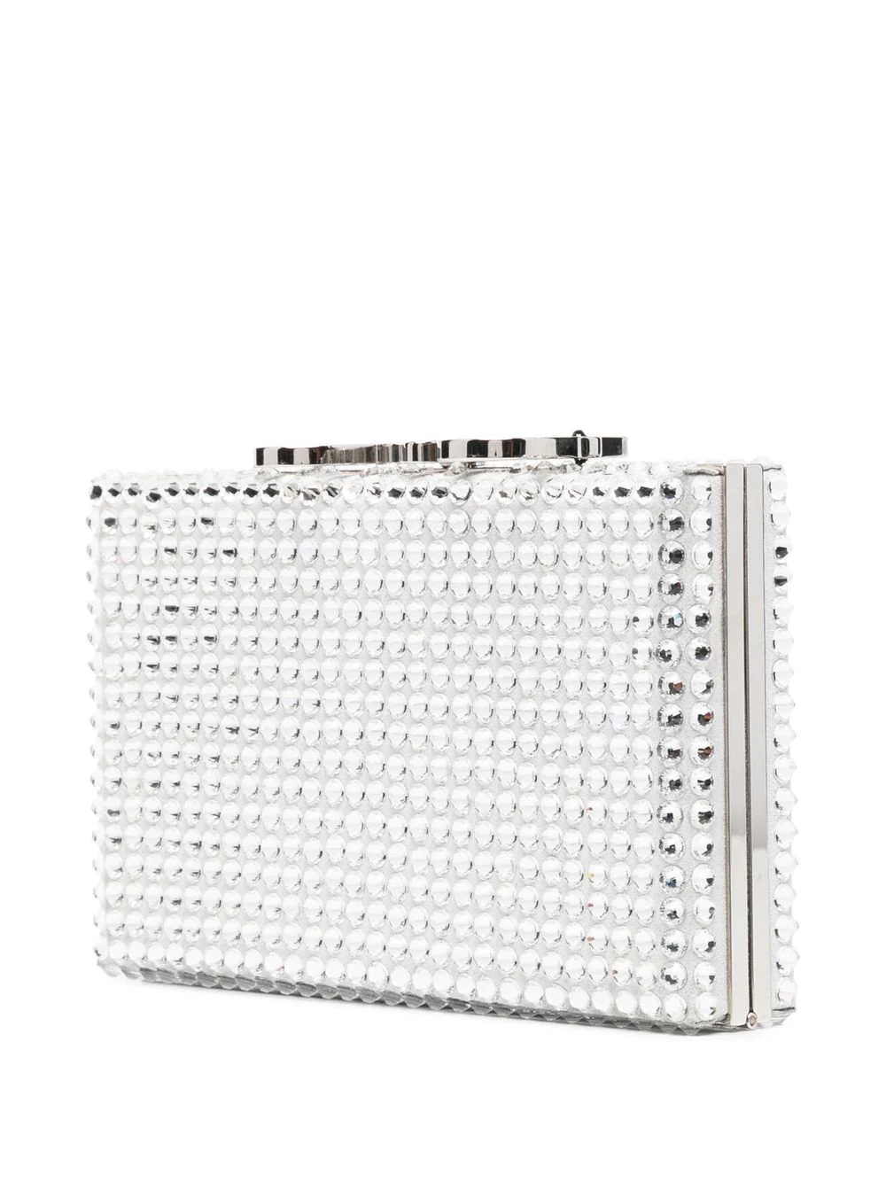 logo embellished clutch - 3