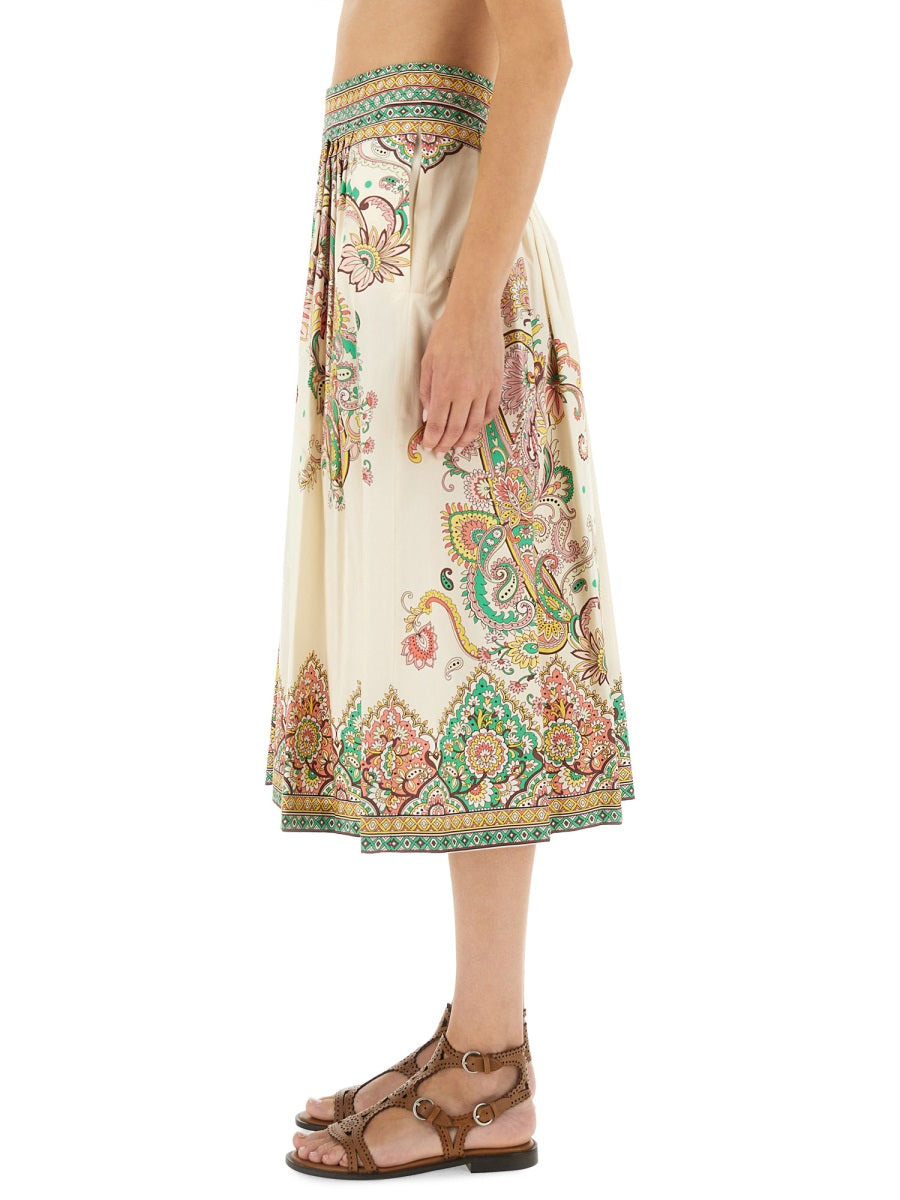 Etro Women Paisley Print Midi Skirt - 4
