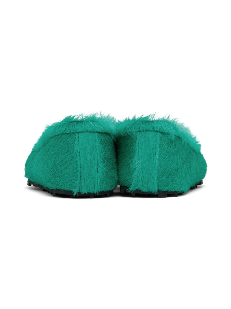 Green Calf-Hair Moc Loafers 2