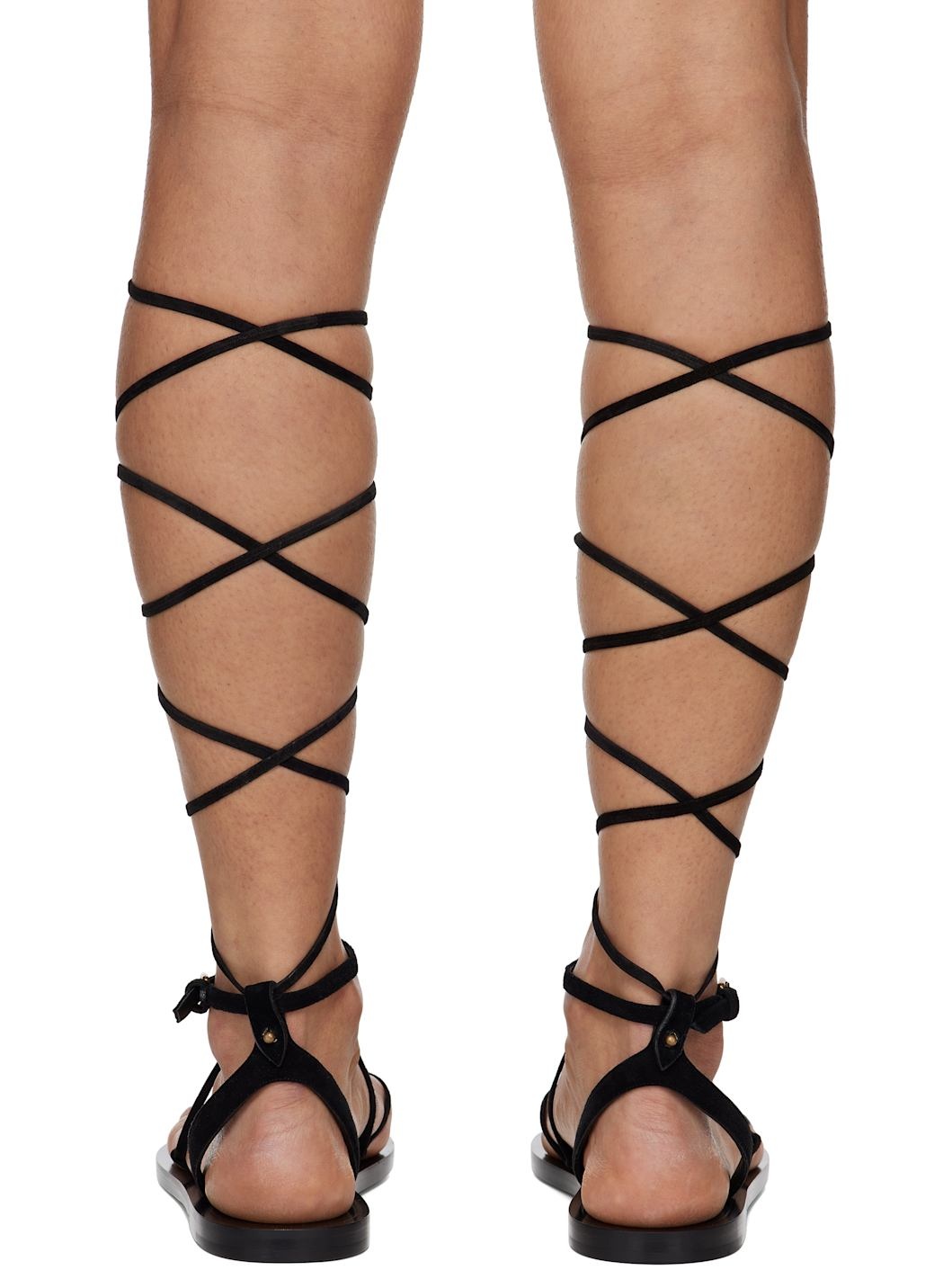 Black Azzi Sandals - 2