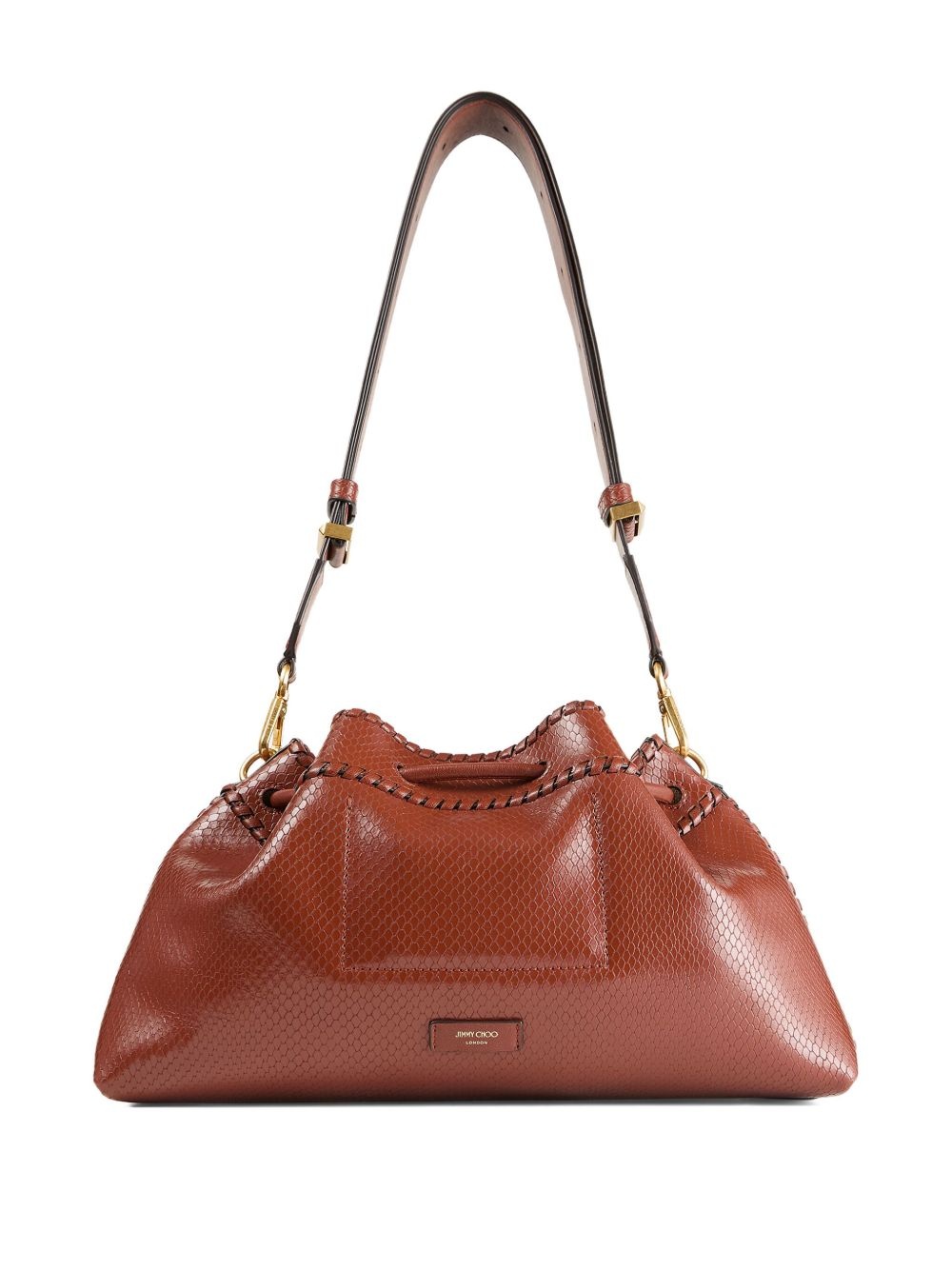 Cinch M snakeskin-effect leather shoulder bag - 2