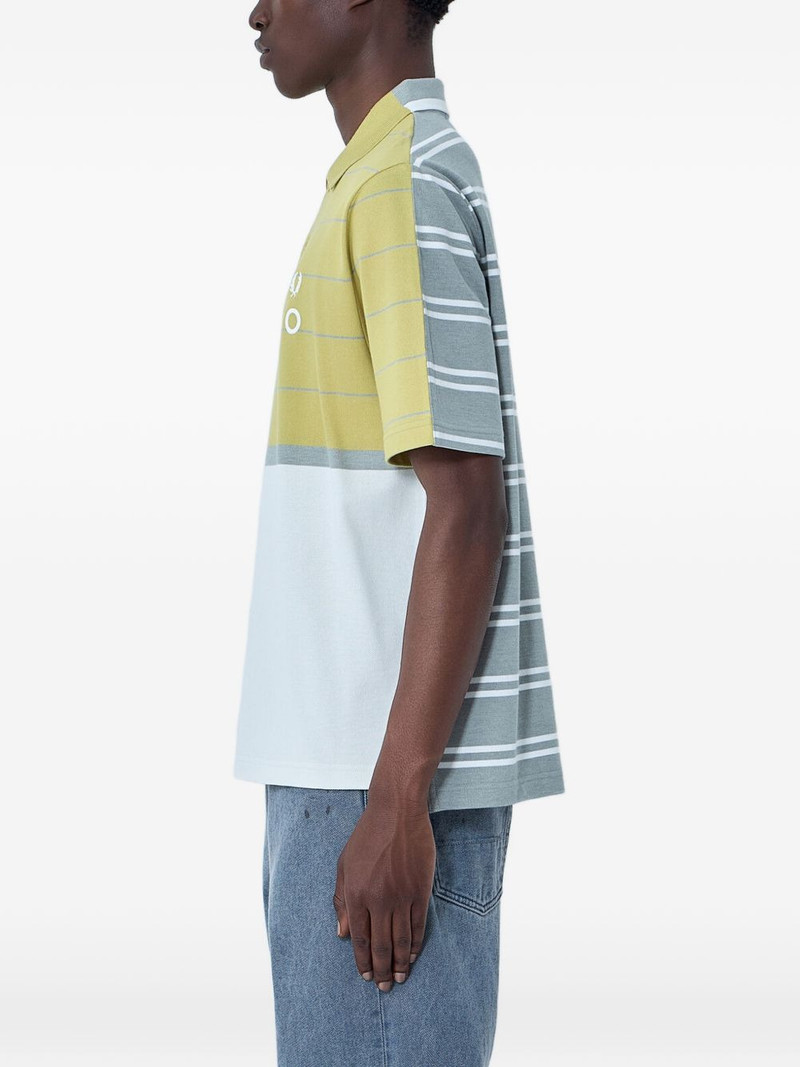 Fred Perry buttoned striped polo shirt outlook