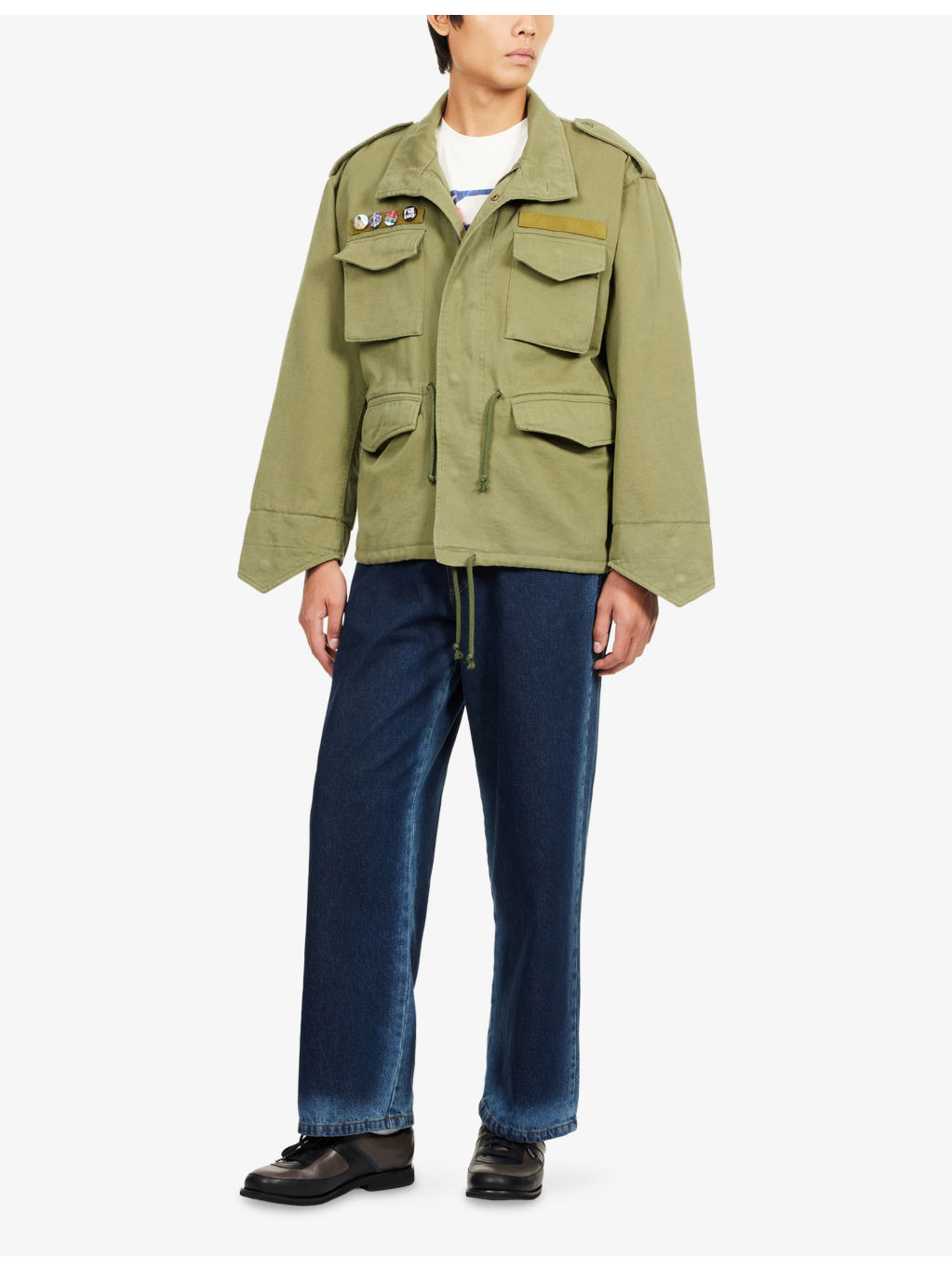 Military Badge-Embellished Cotton-Canvas Jacket - 2