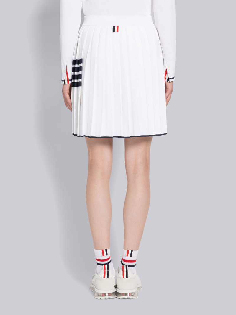 Viscose Tipping Pleated Wrap Mini Skirt 3