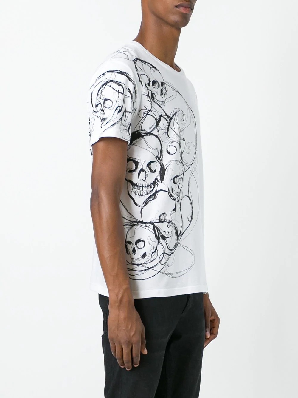 skull print T-shirt - 3