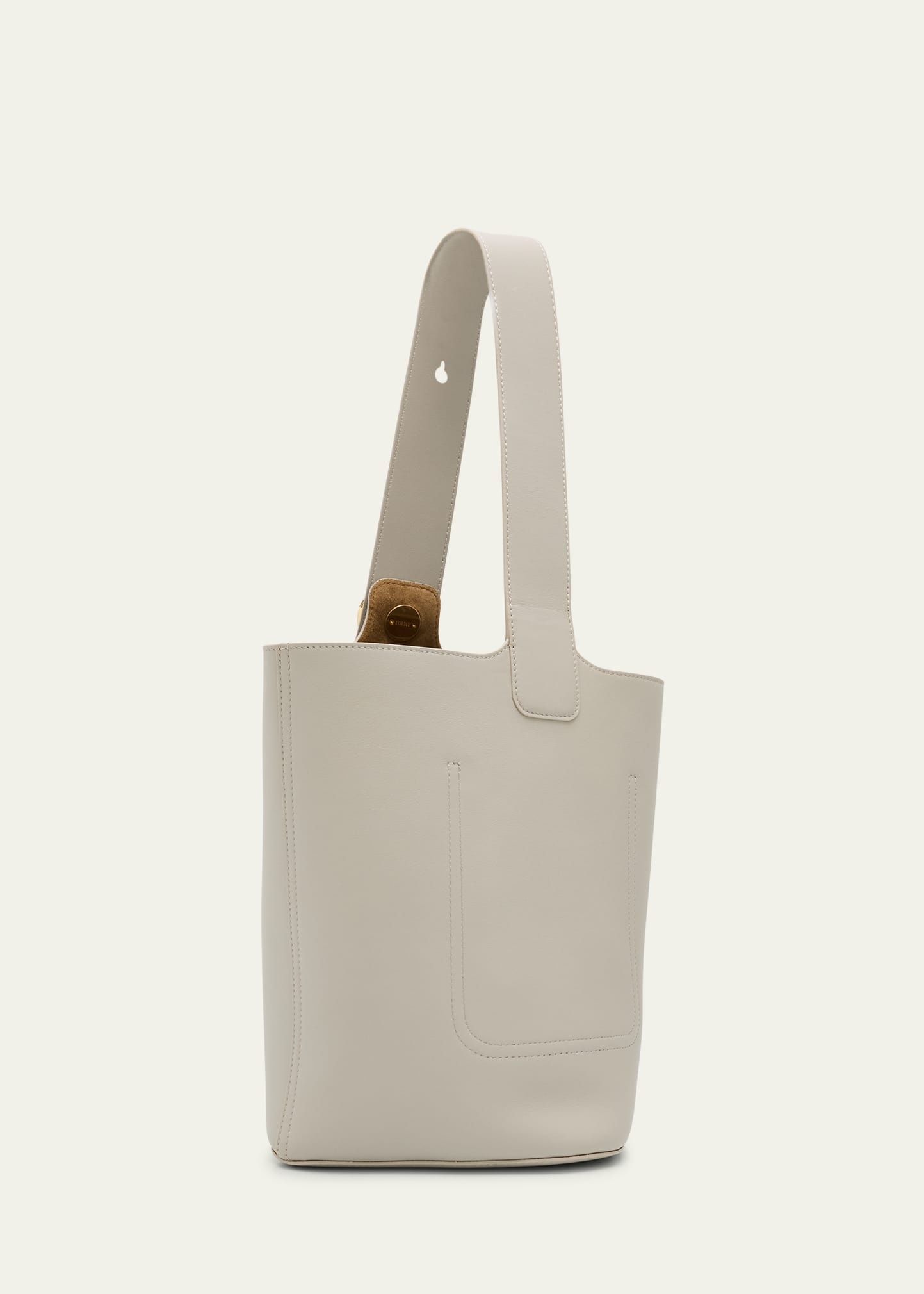 Anagram Pebble Leather Bucket Bag - 3