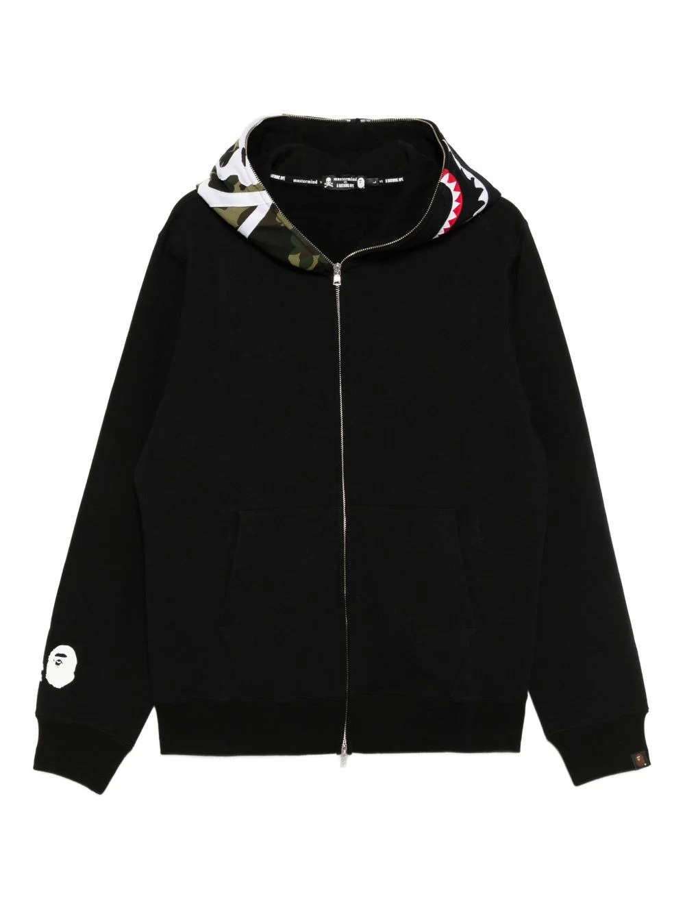 x Bape panel hoodie - 1