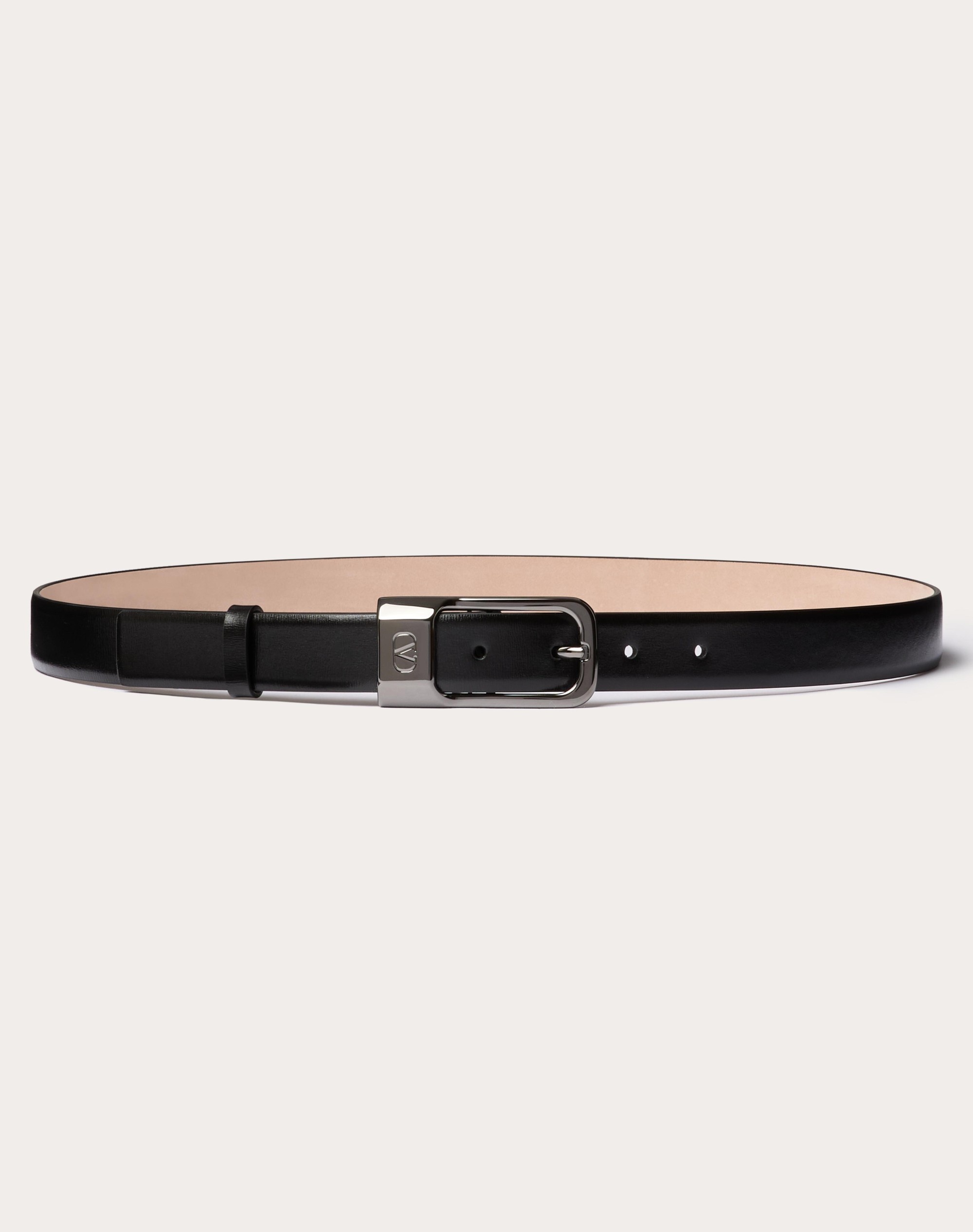 MINI VLOGO SIGNATURE CALFSKIN LEATHER BELT 25 MM - 1