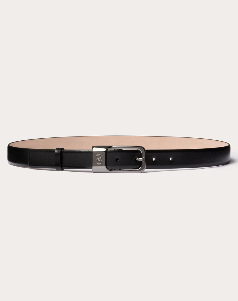 MINI VLOGO SIGNATURE CALFSKIN LEATHER BELT 25 MM 1