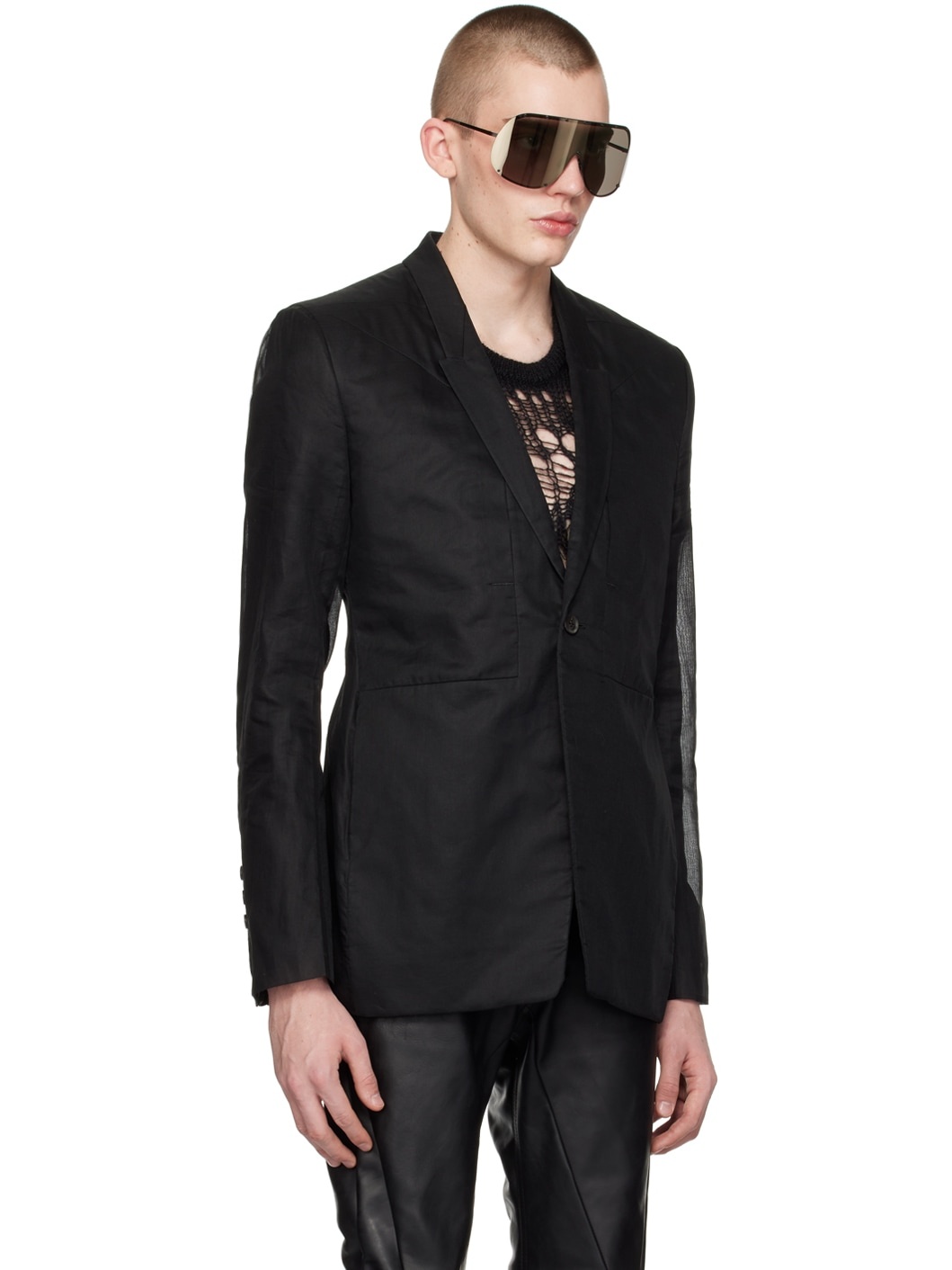 Black Fogpocket Blazer - 2