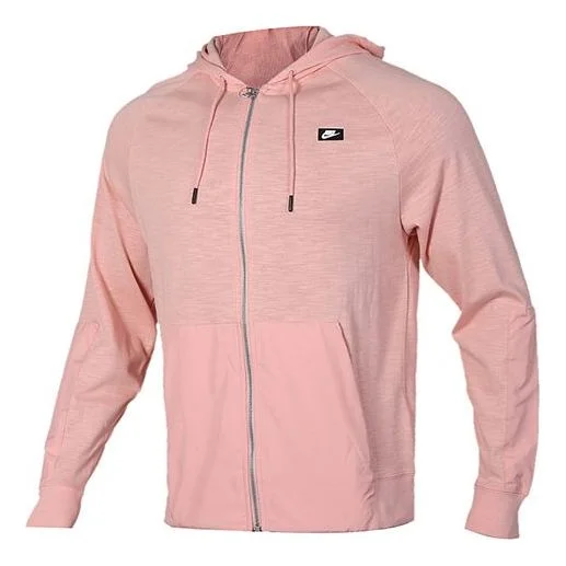 Nike hooded Drawstring Sports Jacket coral red CI9585-648 - 1