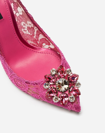 Dolce & Gabbana Pump in Taormina lace with crystals outlook