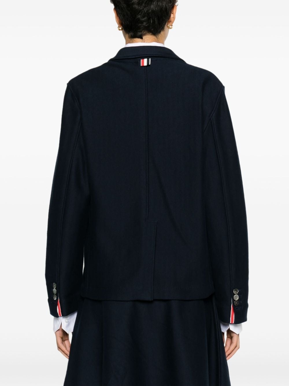 RWB-tab jersey blazer - 4