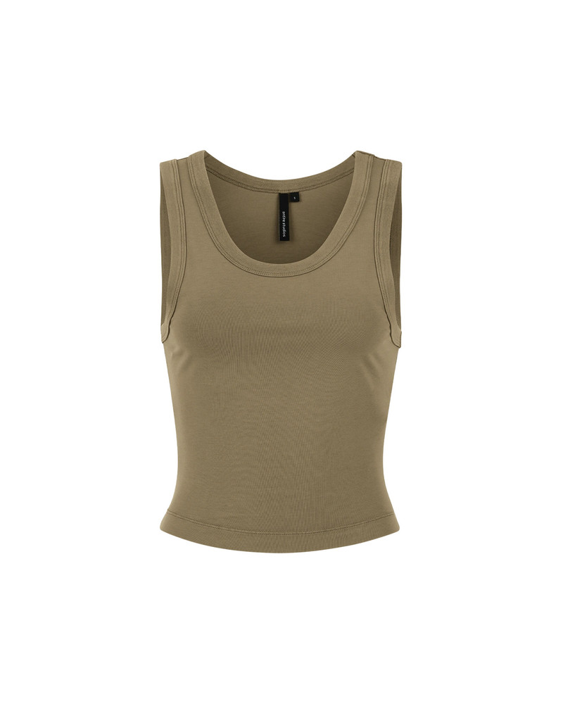 entire studios CROPPED TANK CORK outlook