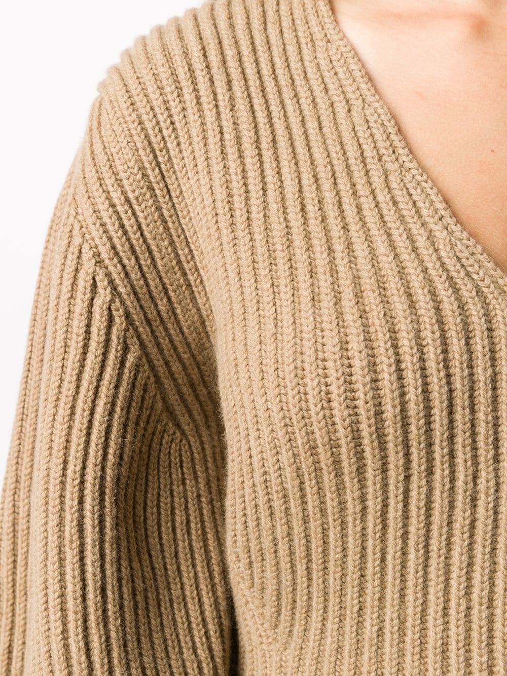 chunky ribbed wool jumper - 5