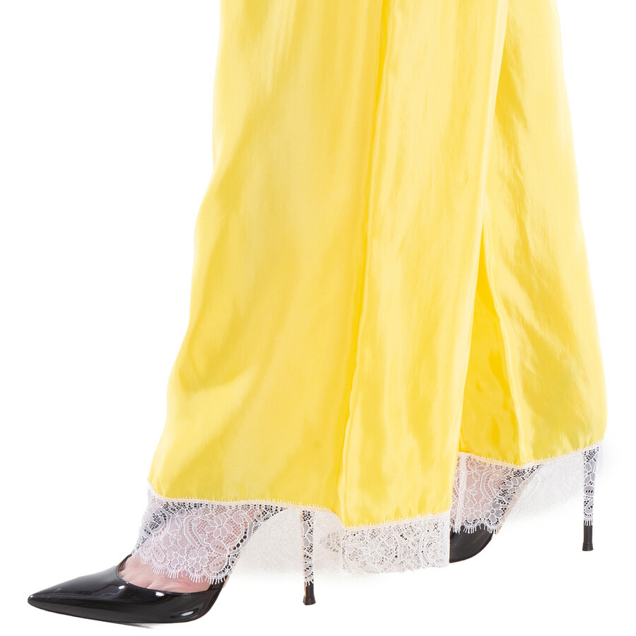 Burberry Wide-Leg Silk Satin Trousers - 2