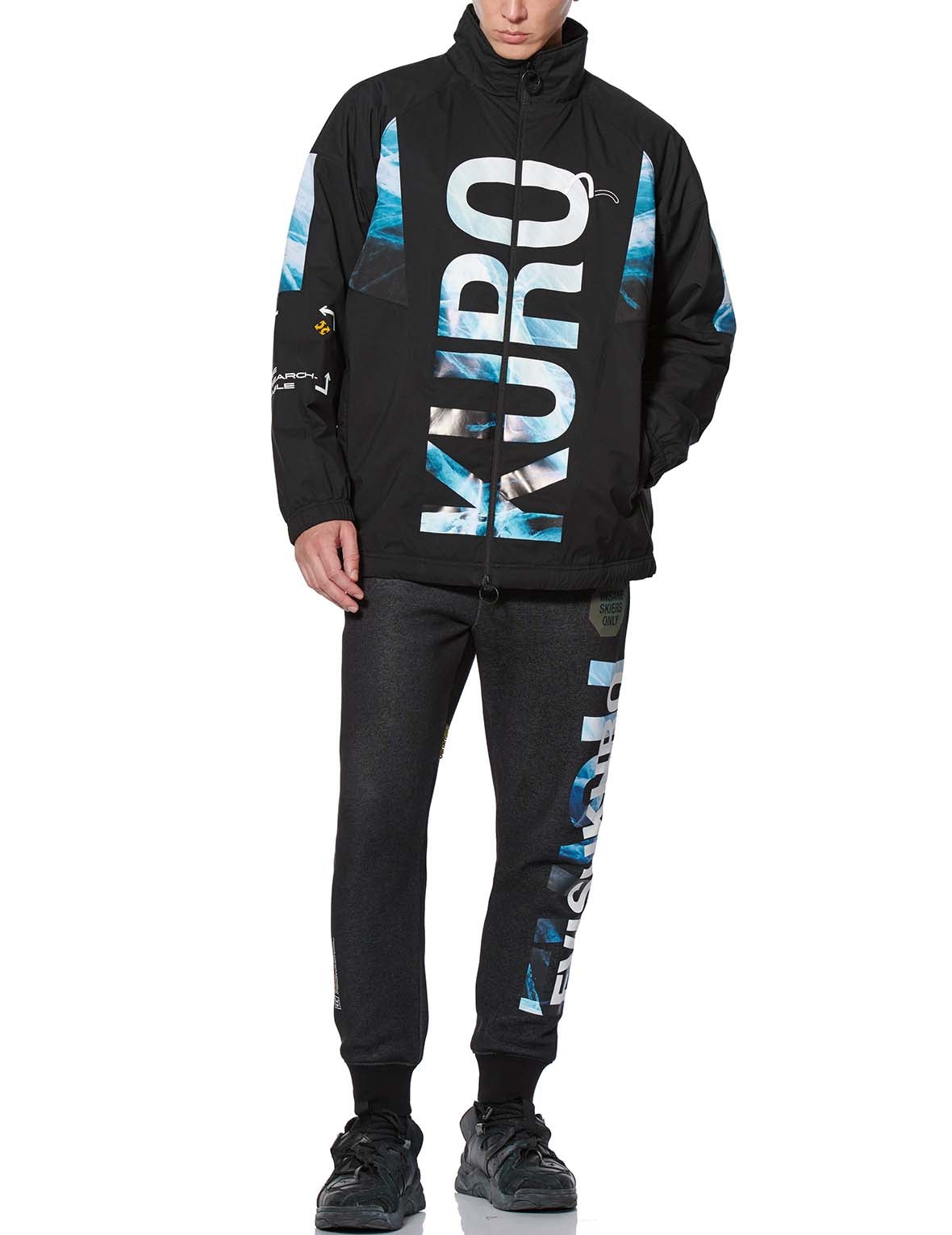Glacier Logo Print Padded Windbreaker - 5
