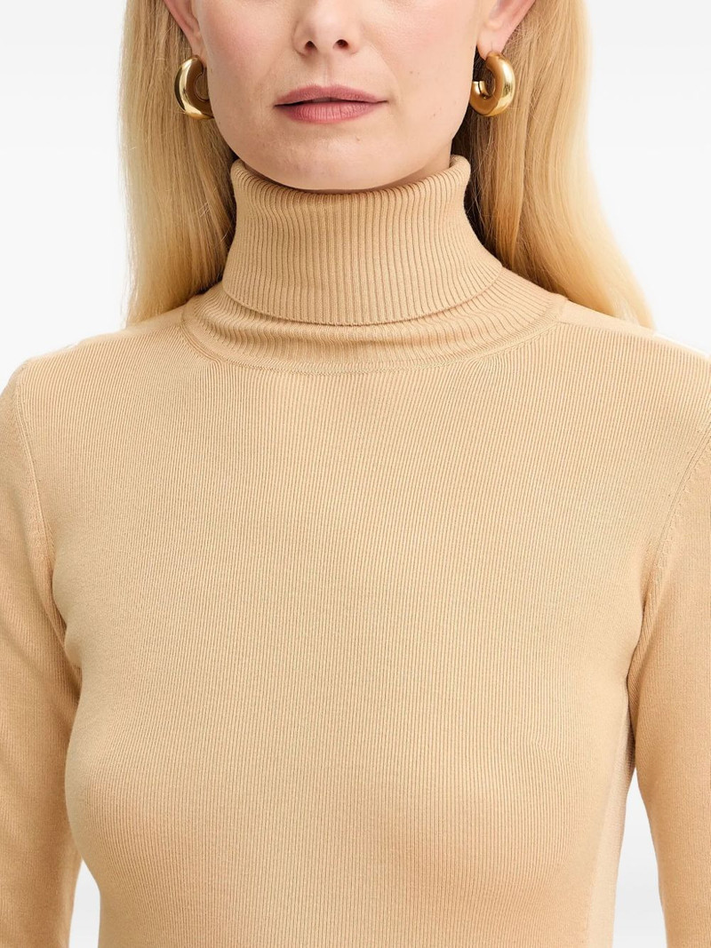 roll-neck side-slit dress 4