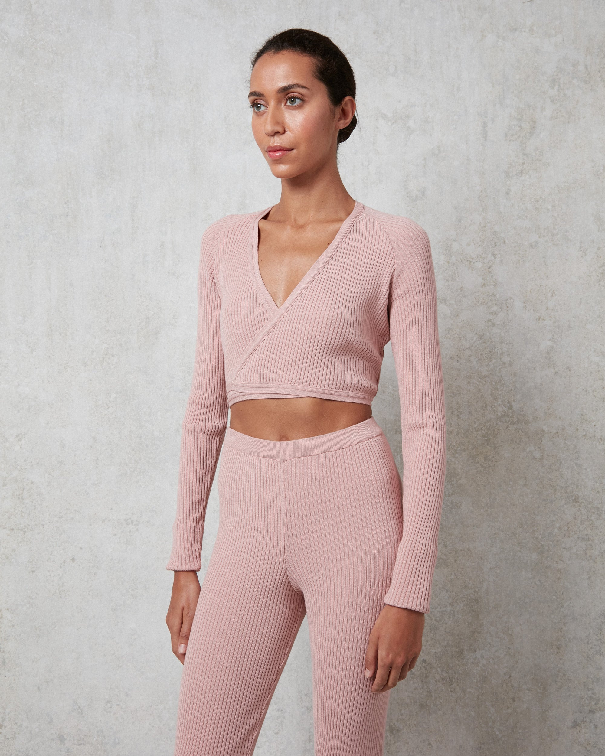 RIB-KNIT WRAP-OVER - 3