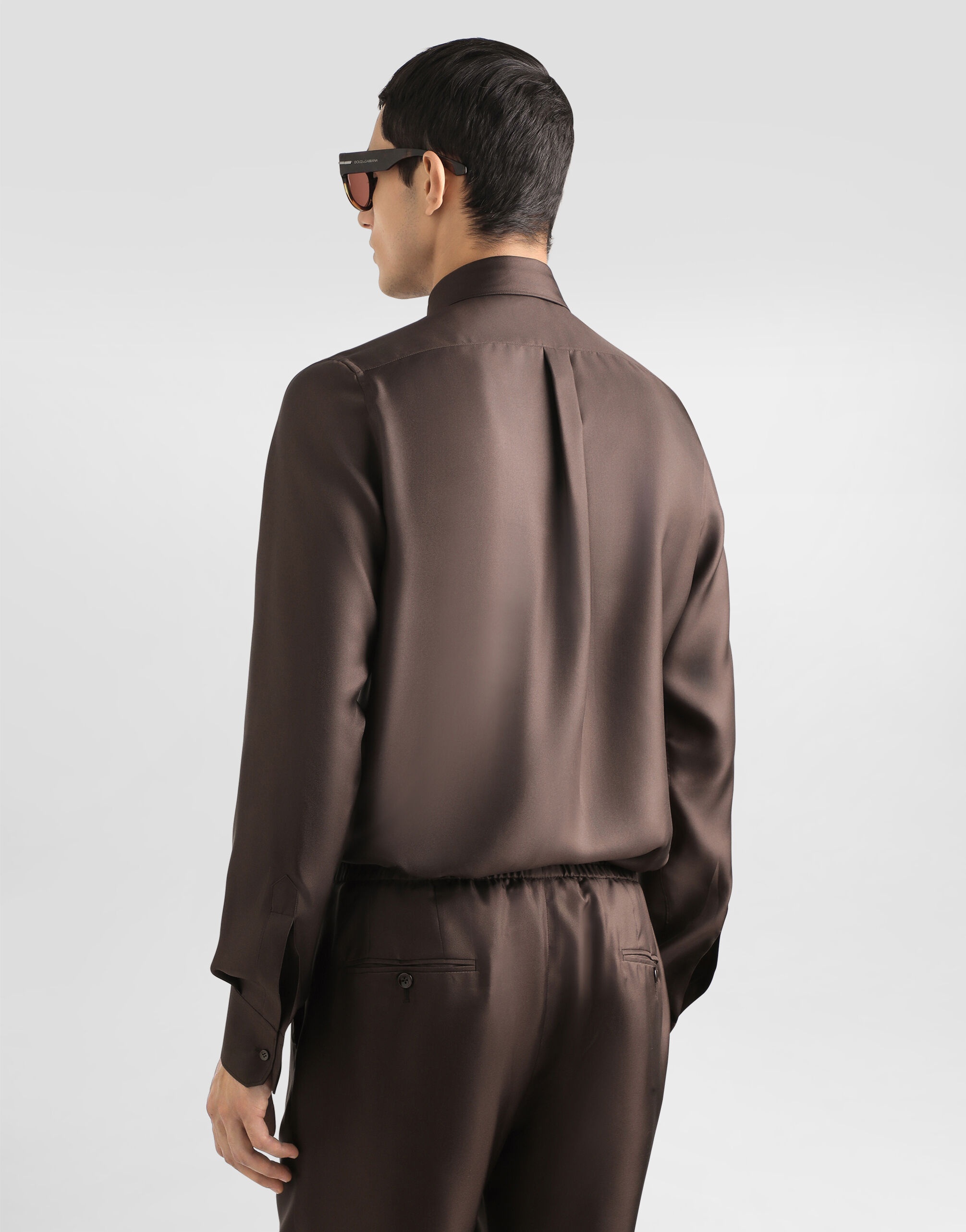 Martini shirt in silk twill - 5