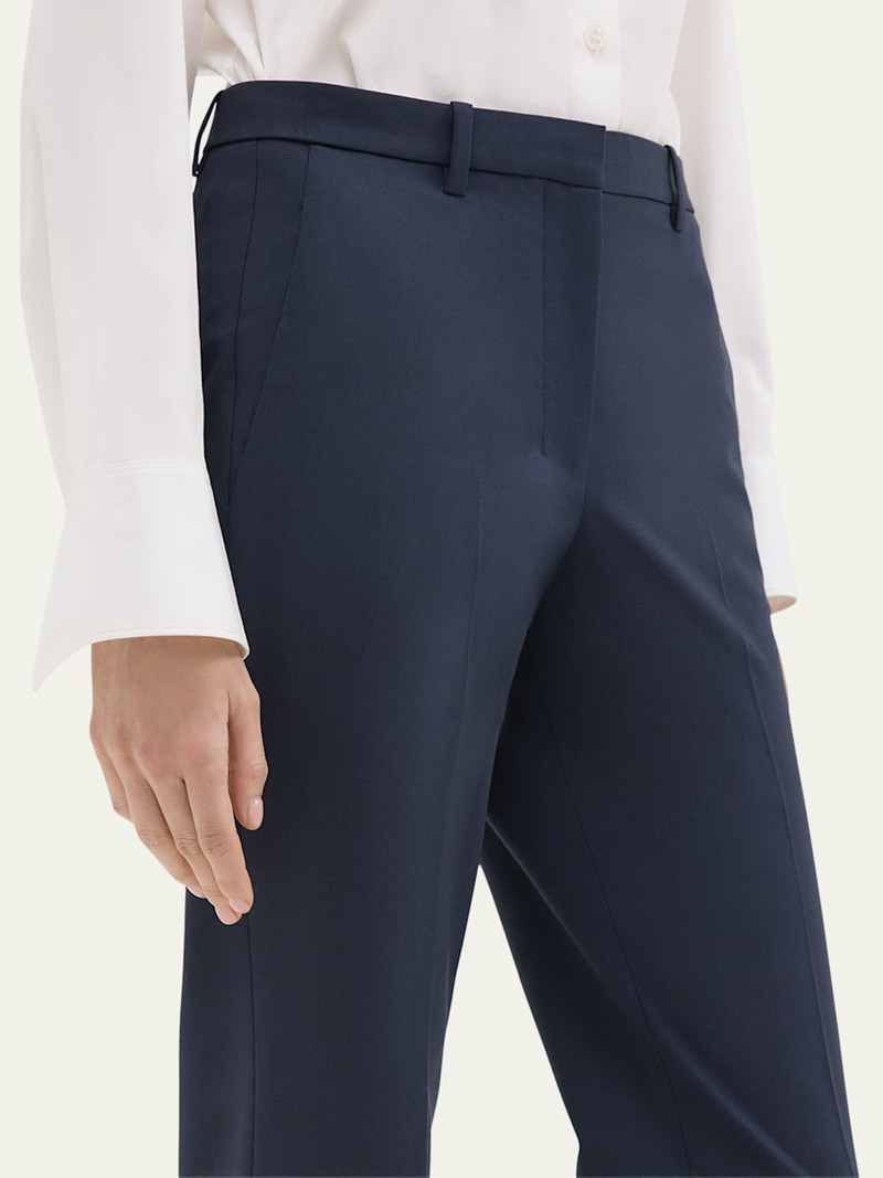Traceable Wool Slim Straight-Leg Trousers 5