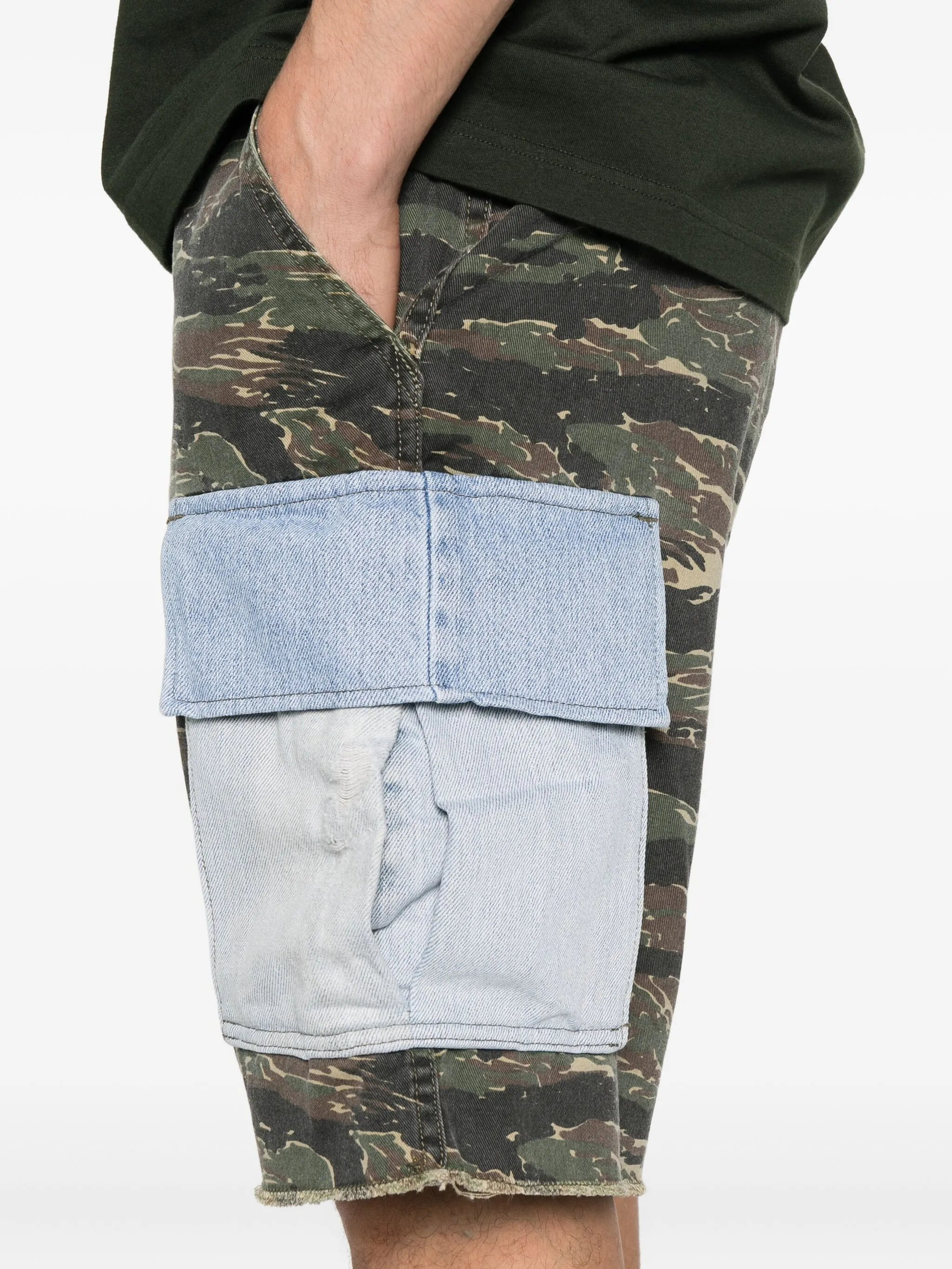 Gallery Dept. Denim-pocket Cargo Shorts - 3
