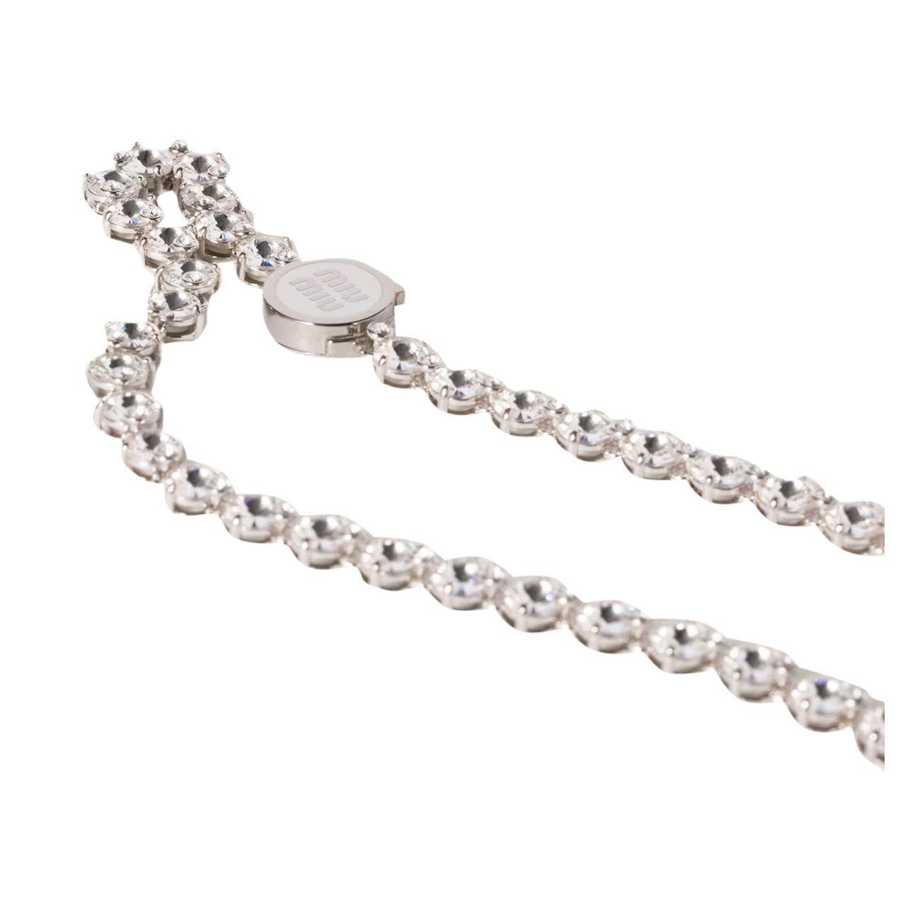 Miu Miu Women Crystals Logo Bracelet - 2