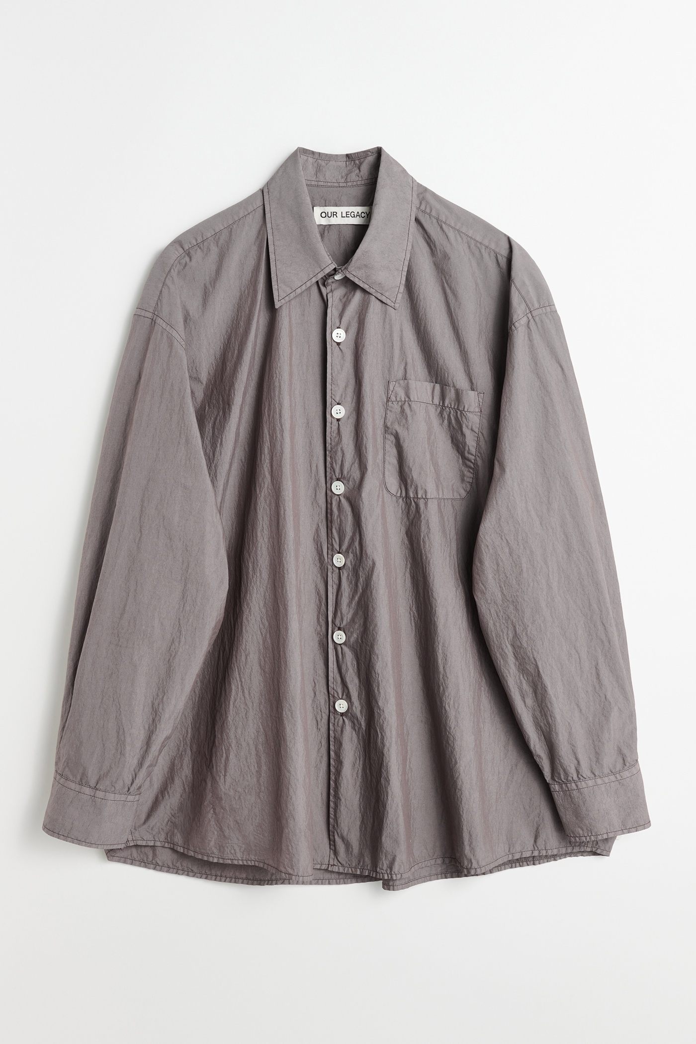 Borrowed Shirt Stone Khaki Parachute Poplin - 1