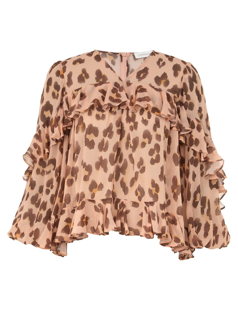 ILLUMINATE V NECK FLUTTER TOP 1