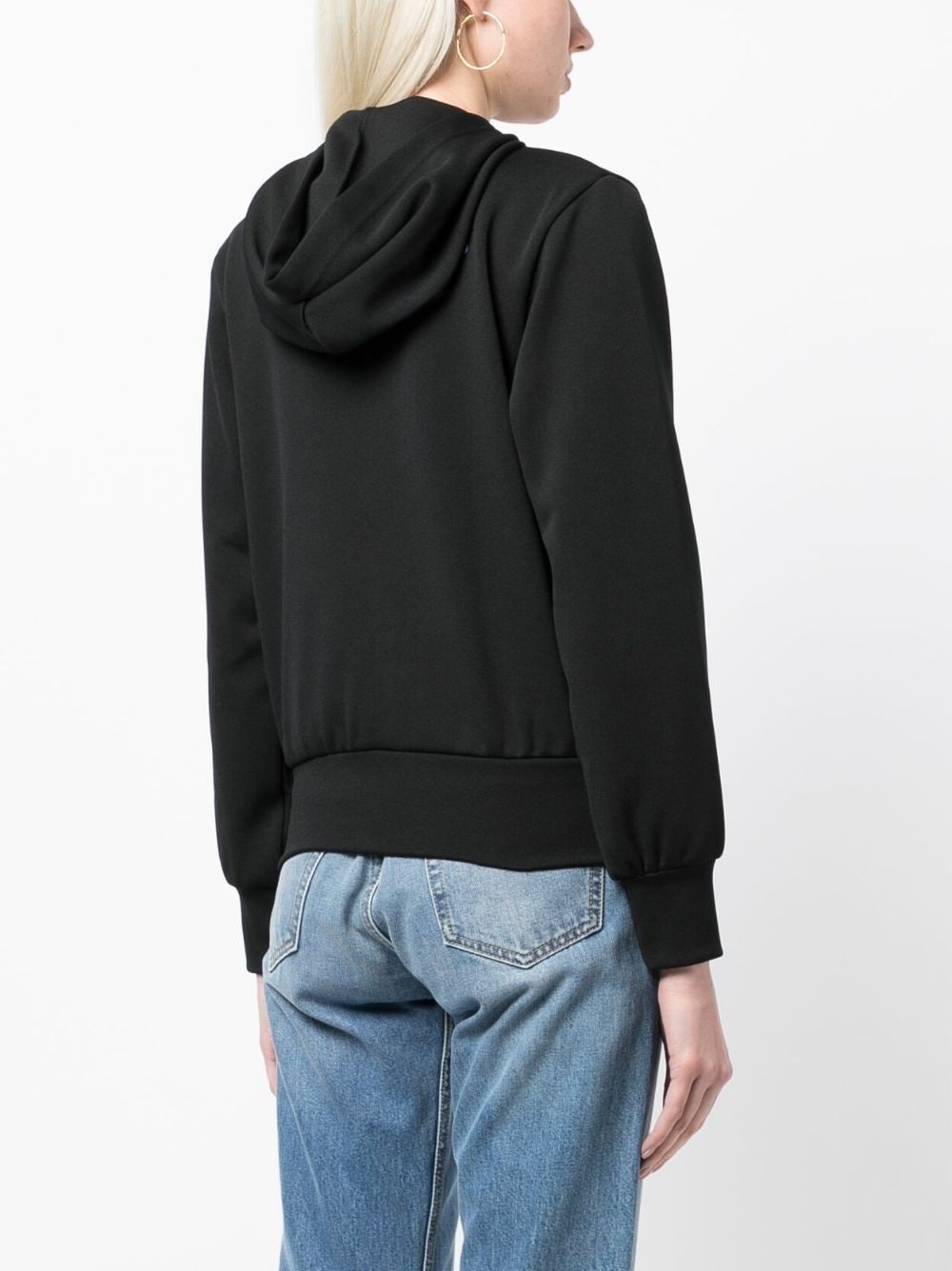 logo-appliquÃ© zip-up hoodie - 4