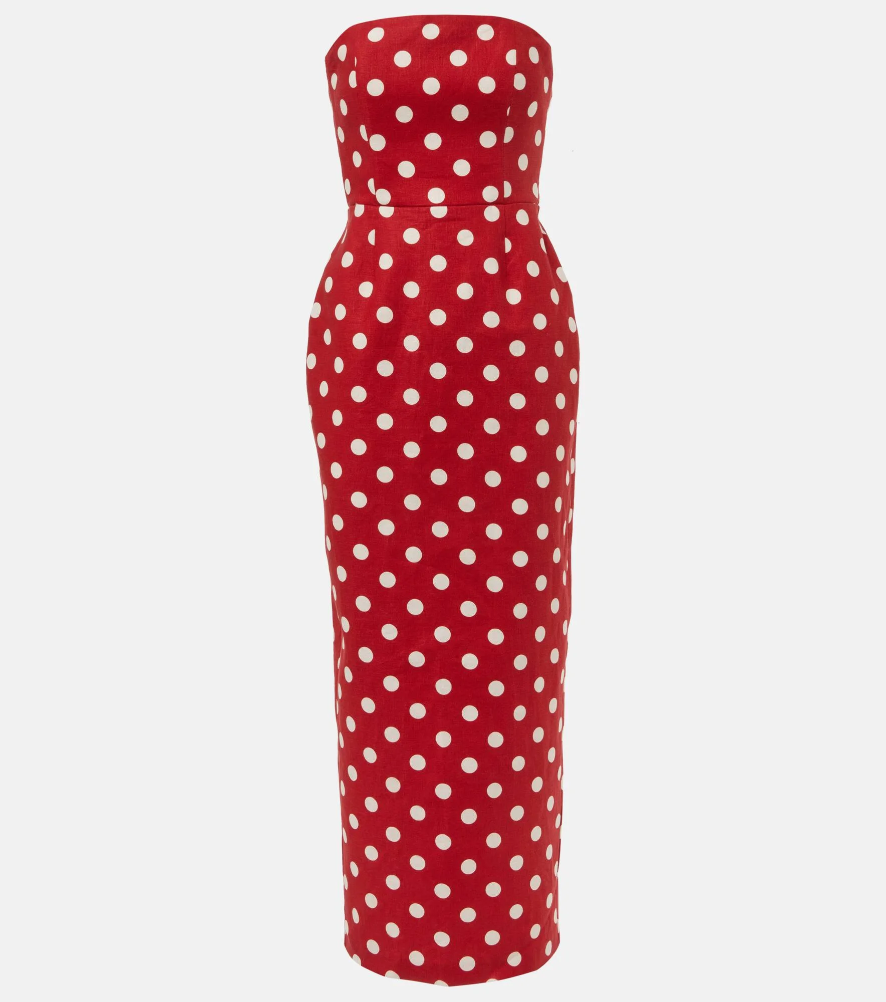 Romeo polka-dot linen maxi dress - 1