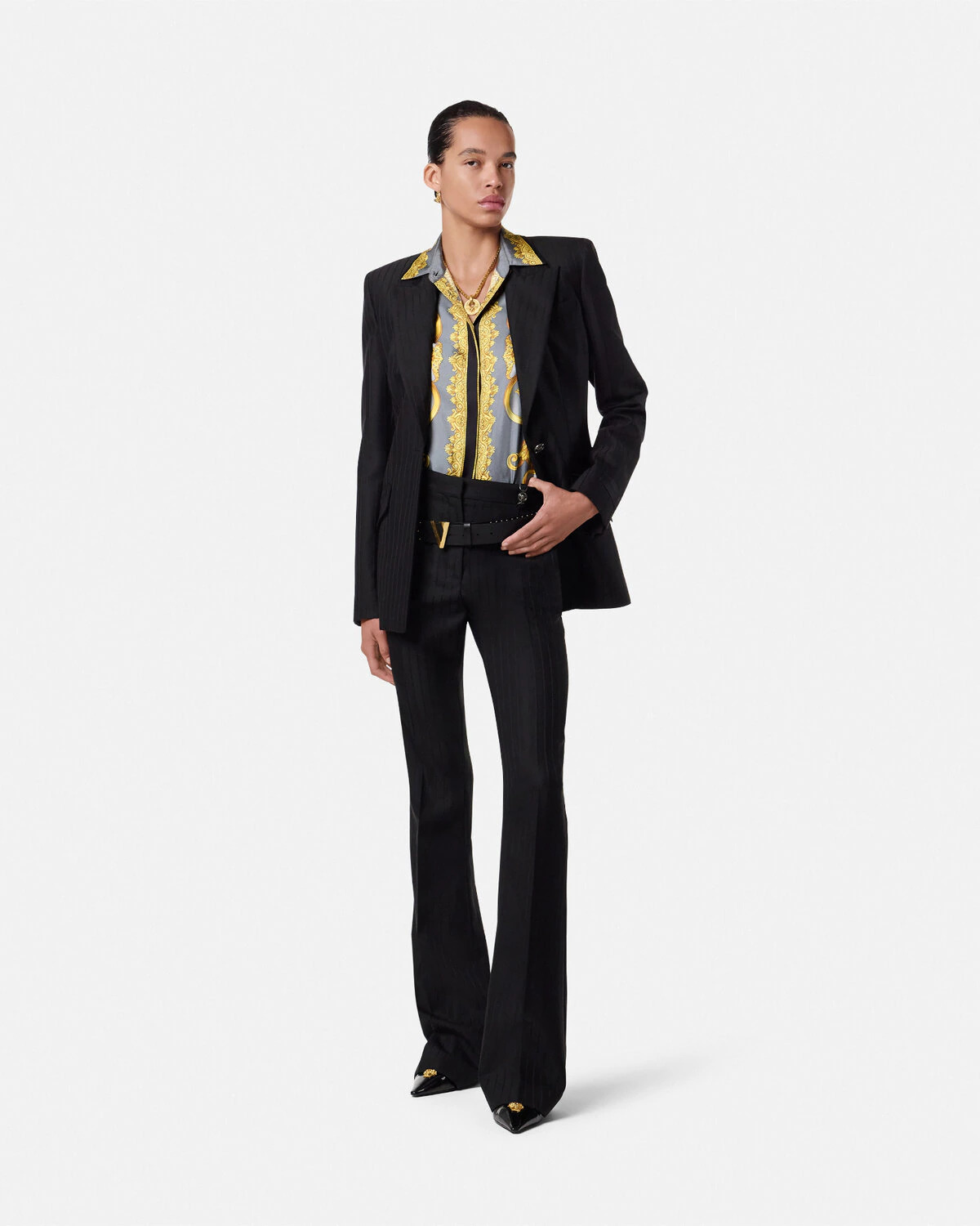 Cheetah Foulard Silk Shirt - 2