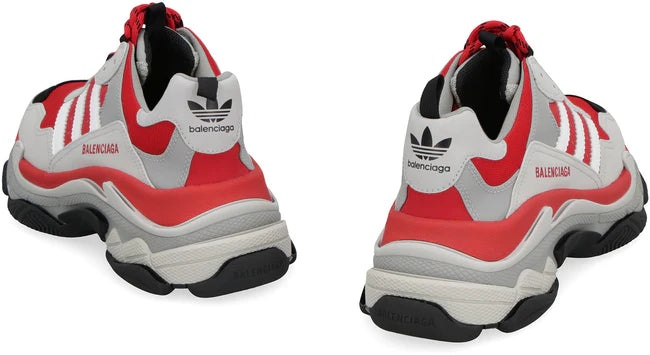 Balenciaga x adidas Triple S Sneakers 'White Grey Red' 712821W2ZB46121 - 3