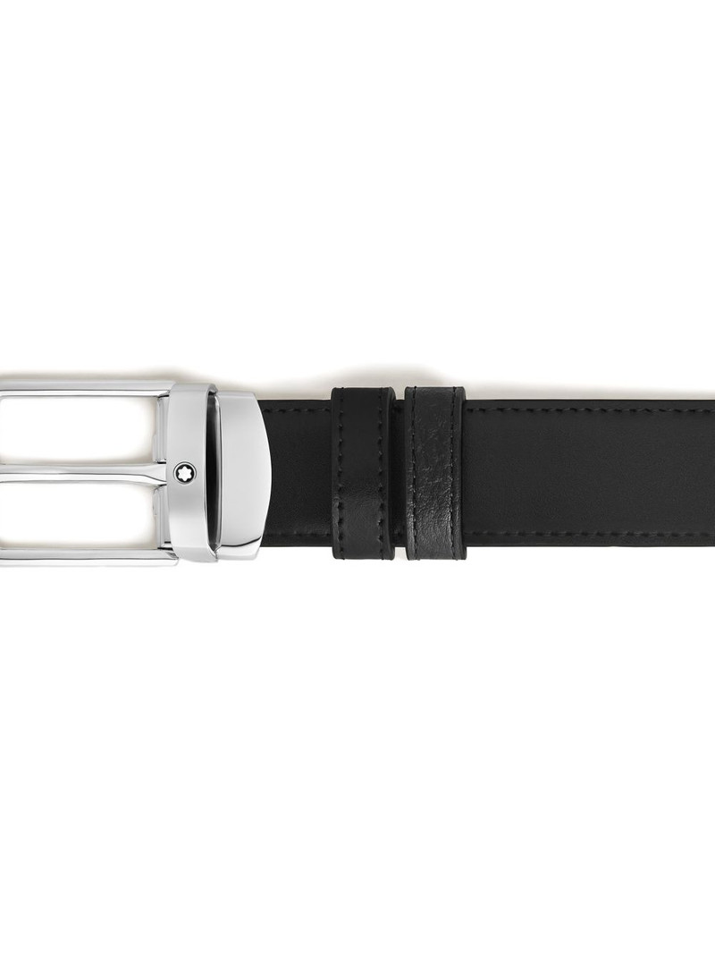 Montblanc rectangle-buckle reversible belt outlook