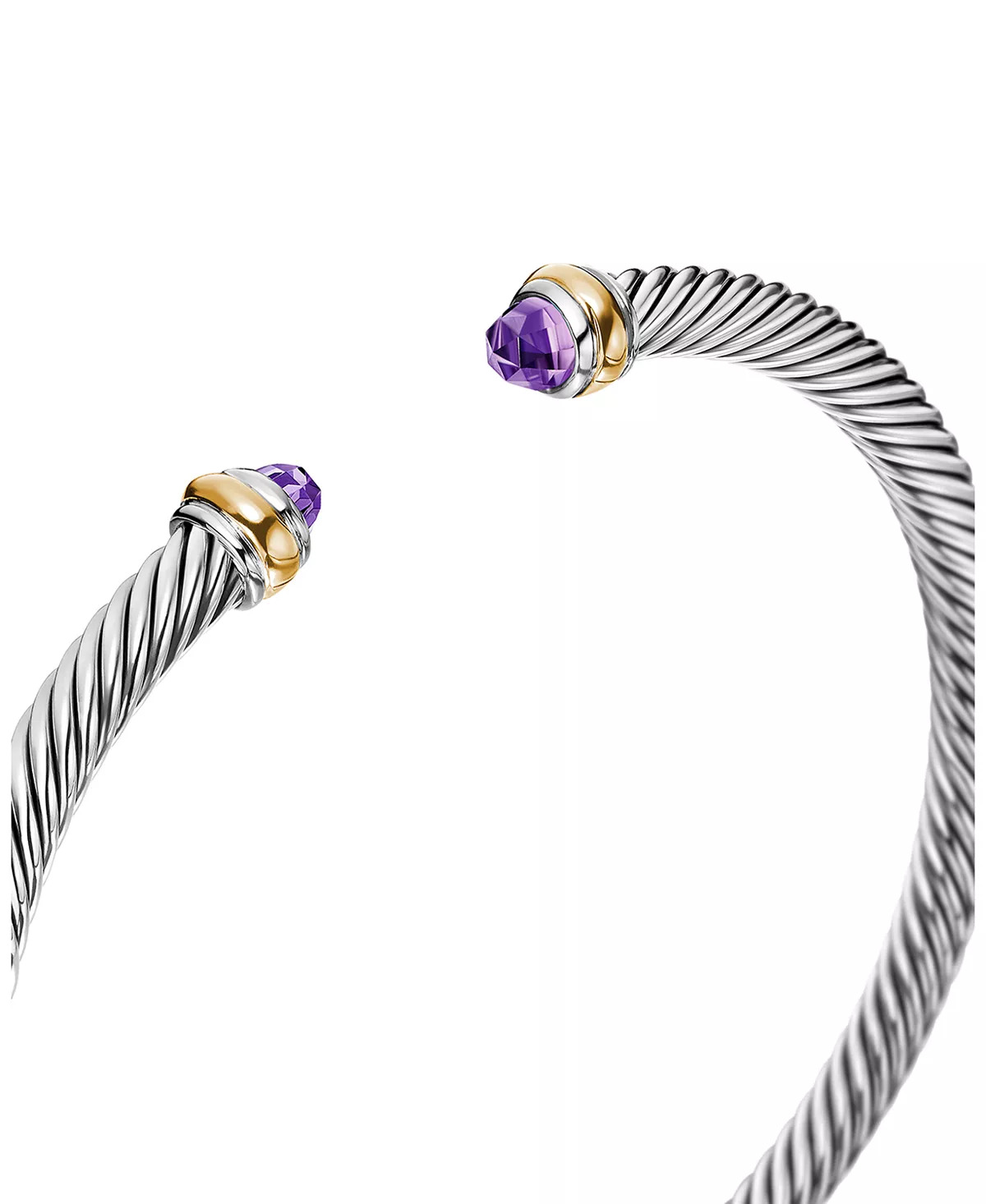 Cable Classic Bracelet with Gemstones or Sterling Silver - 5