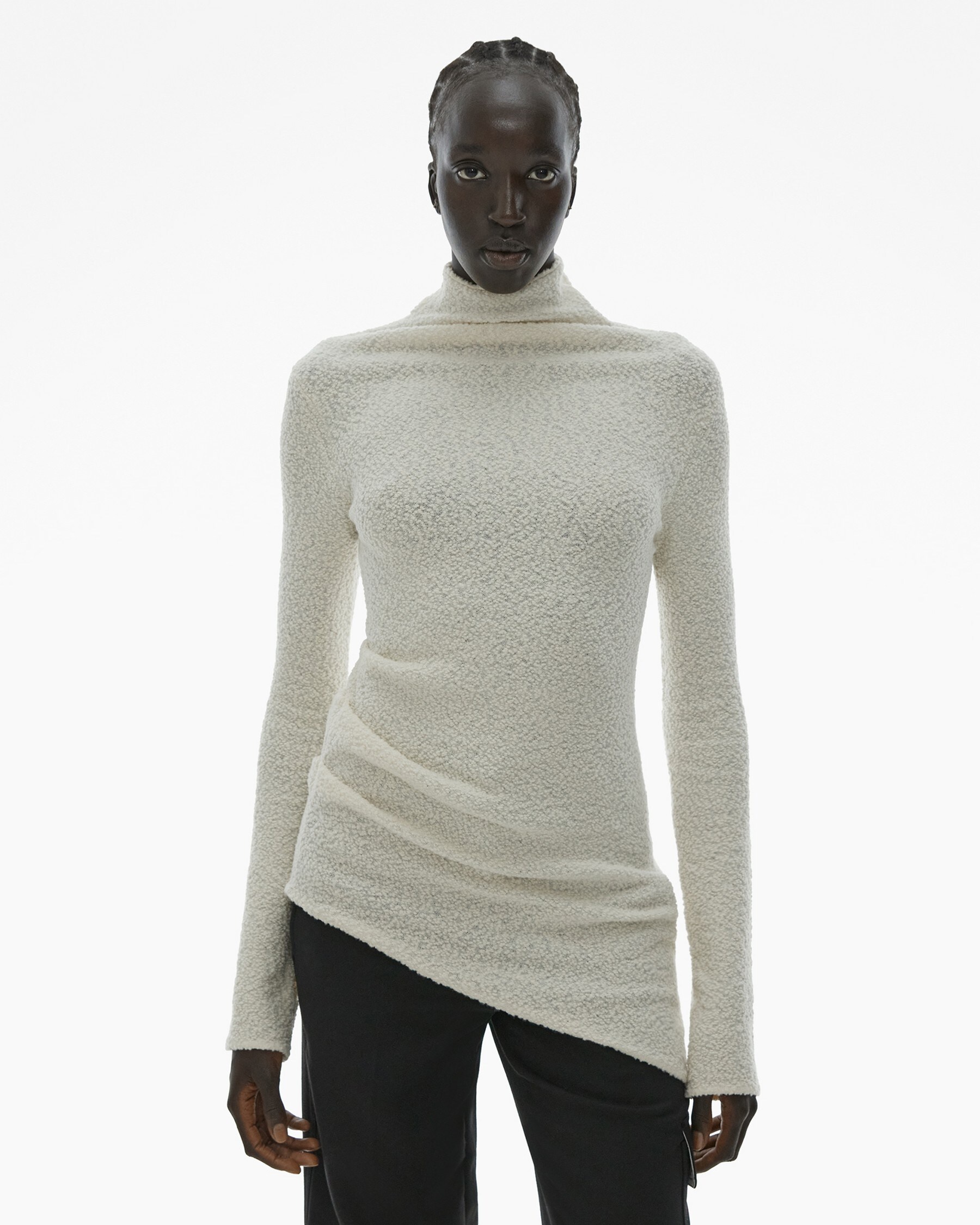 ASYMMETRICAL TURTLENECK SWEATER - 3